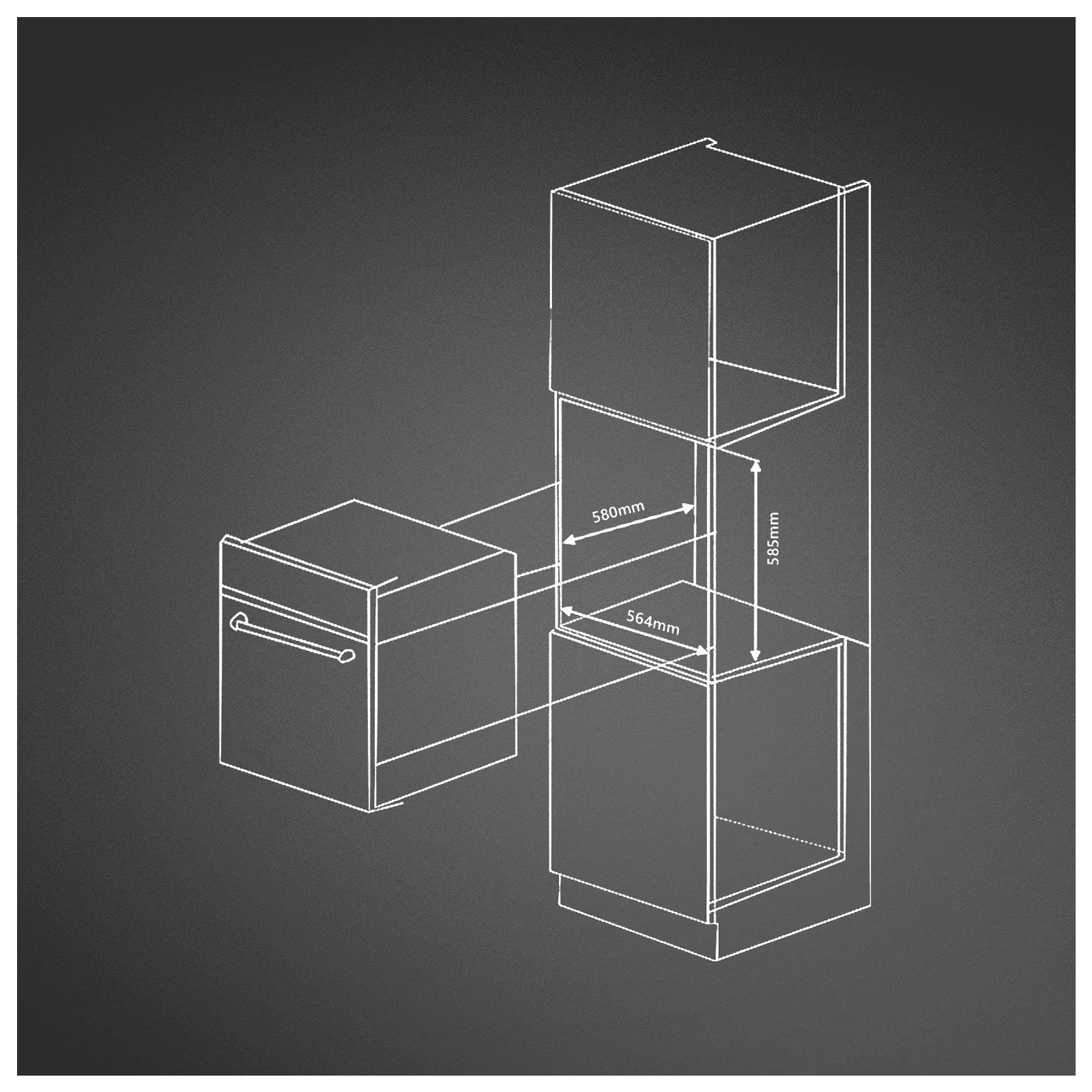 KAFF 81L 60cm Built-in Electric Oven with Air Fryer Function (OV81GIKFAFR, Black) KAFF 81L 60cm Built-in Electric Oven with Air Fryer Function (OV81GIKFAFR, Black)_10