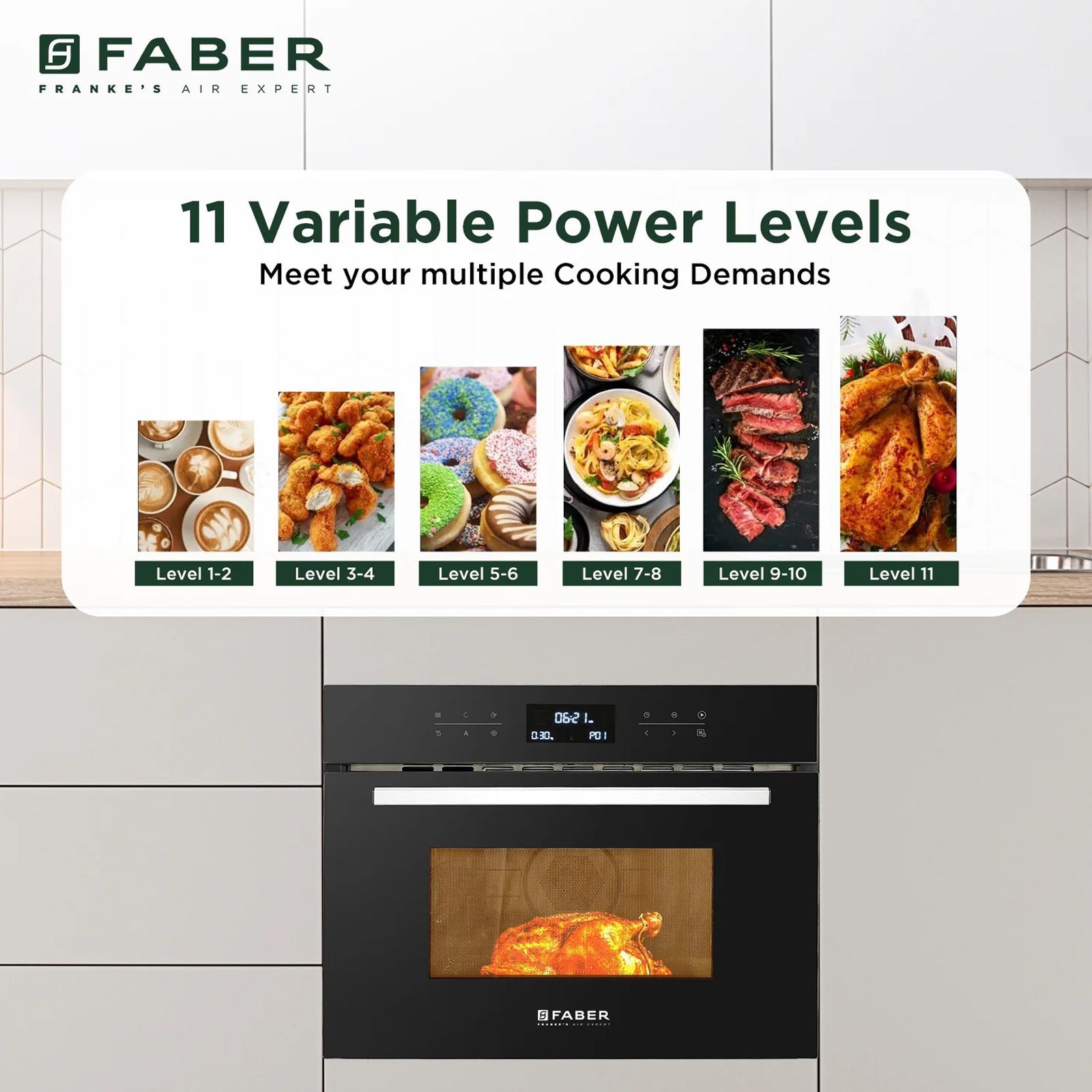 FABER FBIMWO 44L 60cm Built-in Microwave with 13 Autocook Menu (131.0617.250, Black)_10