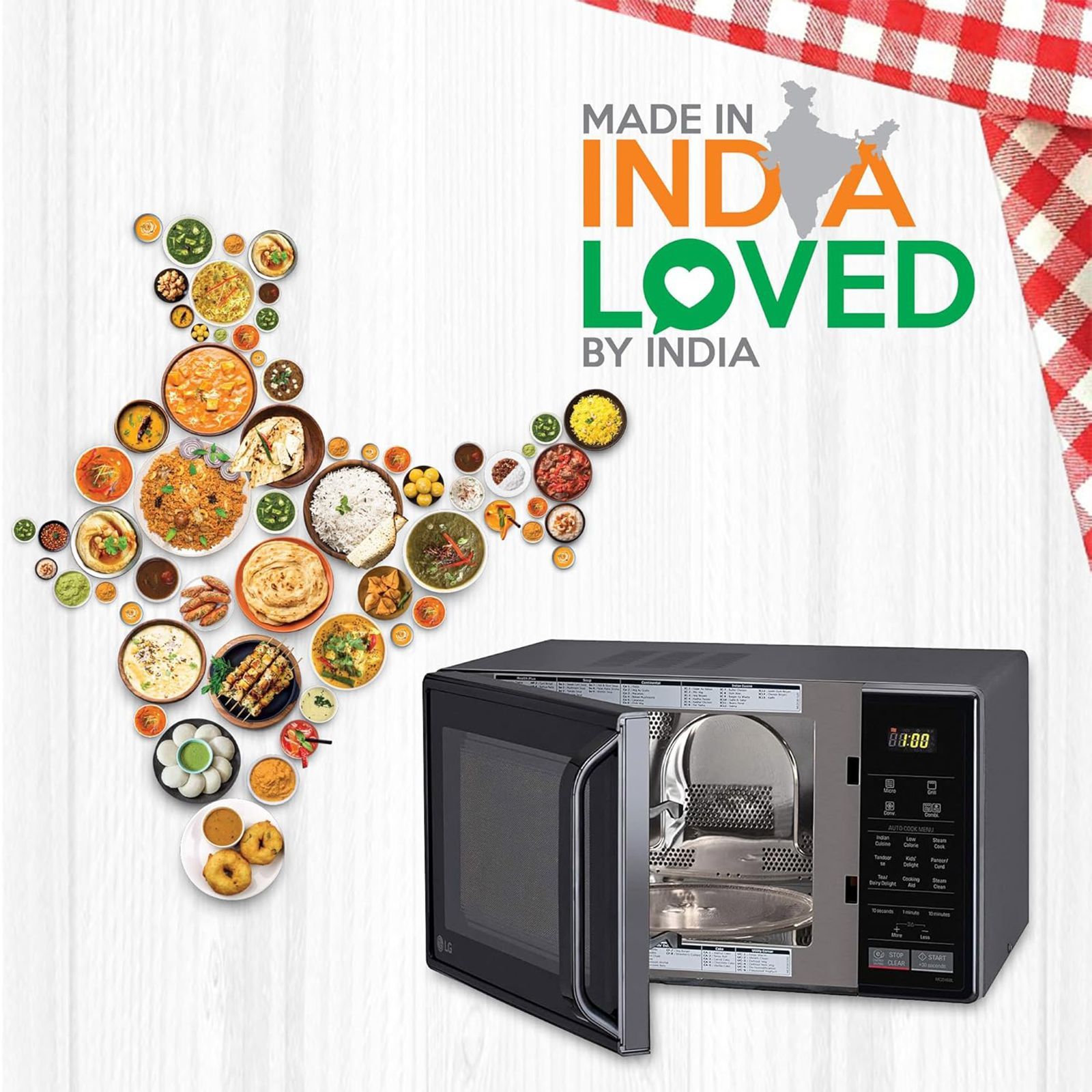 LG 21L Convection Microwave Oven with 151 Autocook Menu (MC2146BL, Black) LG 21L Convection Microwave Oven with 151 Autocook Menu (MC2146BL, Black)_15