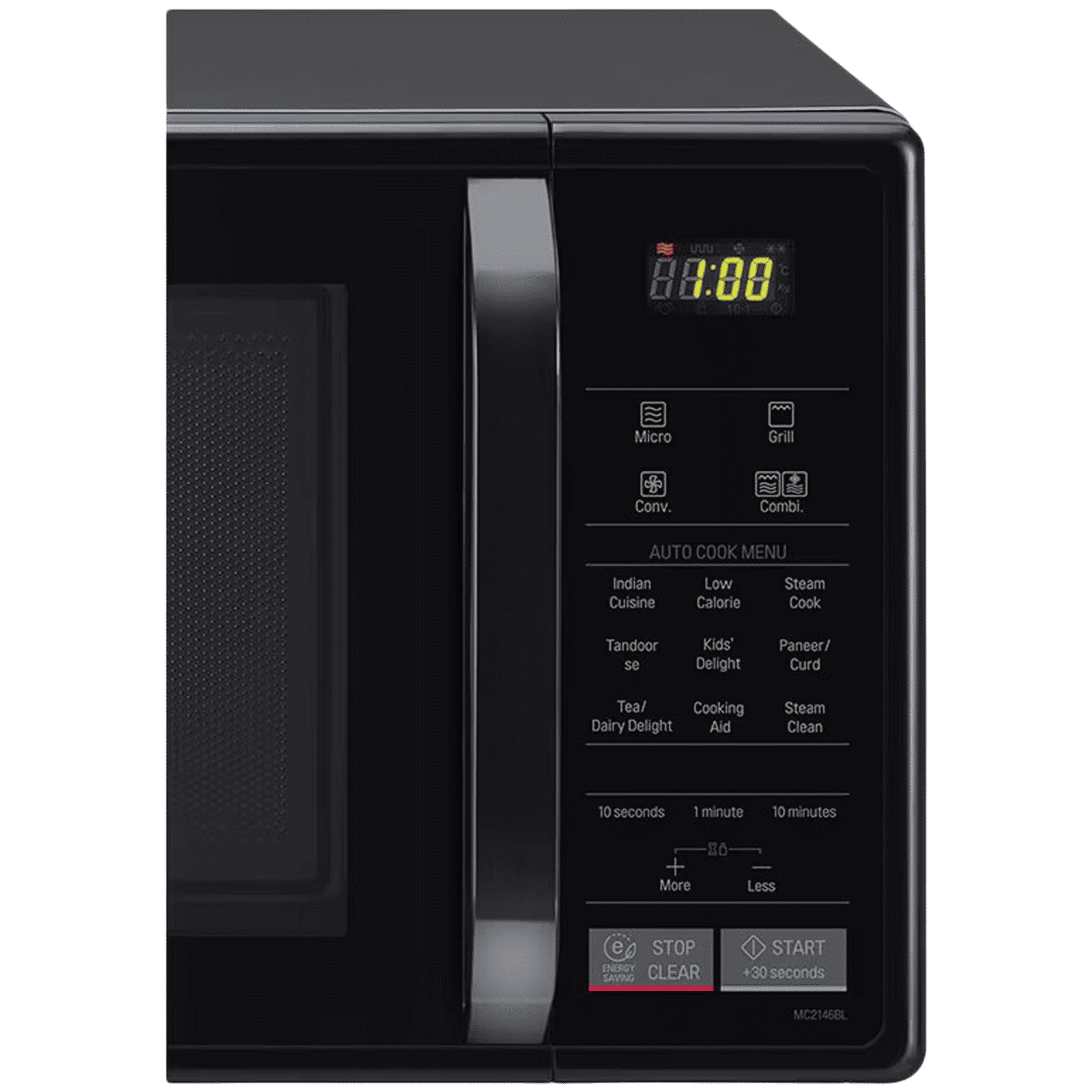 LG 21L Convection Microwave Oven with 151 Autocook Menu (MC2146BL, Black) LG 21L Convection Microwave Oven with 151 Autocook Menu (MC2146BL, Black)_4