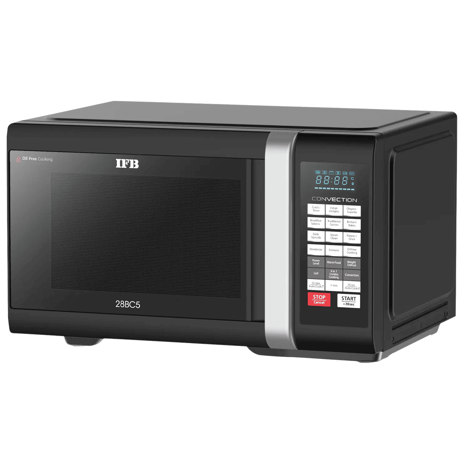 IFB 28L Convection Microwave Oven with 300 Auto Cook Menus (28BC5, Black)_5