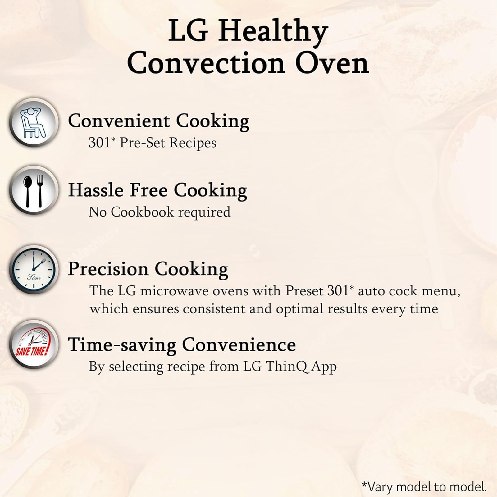 LG 32L Convection Microwave Oven with Diet Fry (MC3286BLU, Black) LG 32L Convection Microwave Oven with Diet Fry (MC3286BLU, Black)_19