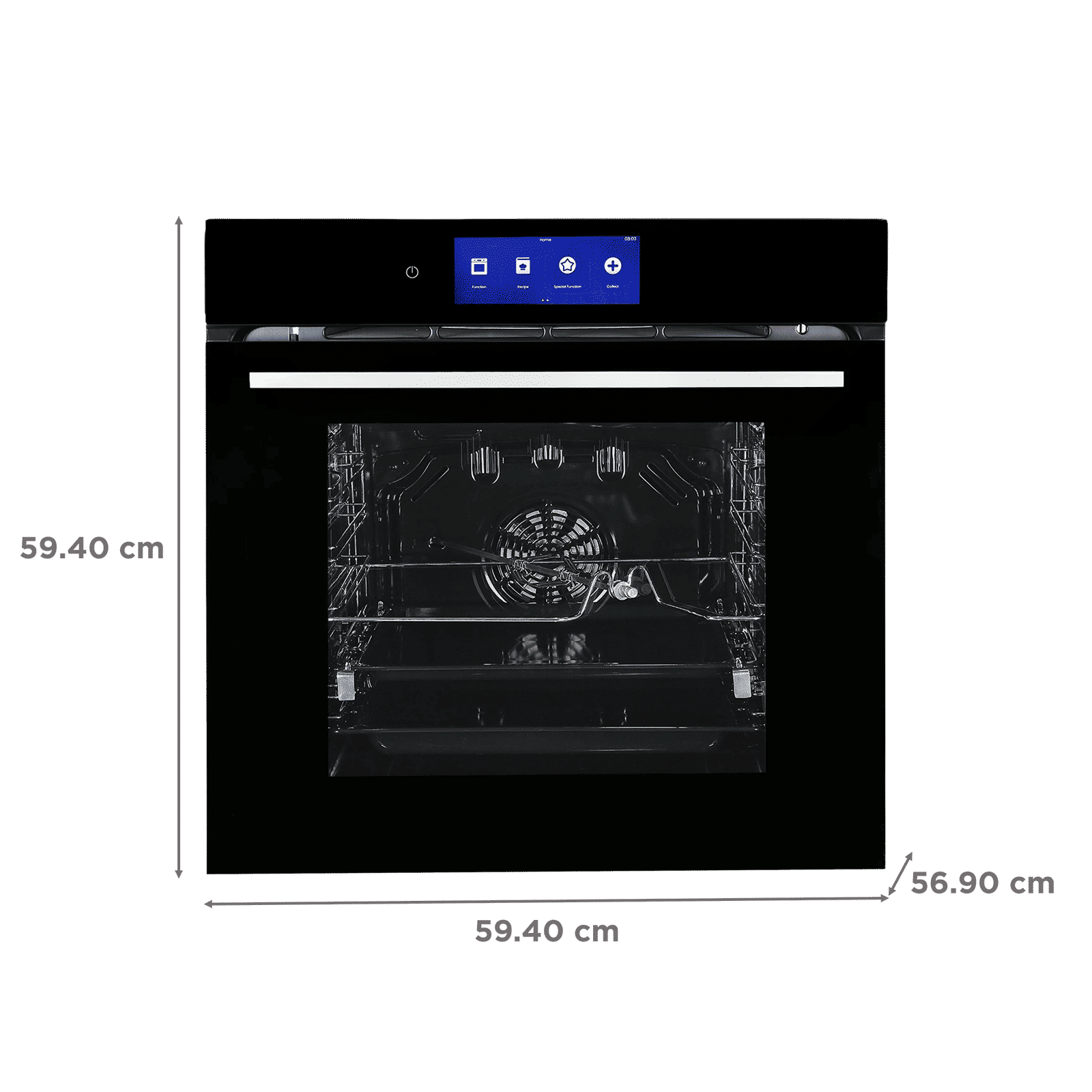 FABER FBIO 83L 18F TFT BK 83L 60cm Convection Microwave with 3D Hot Air Circulation System (131.0702.439, Black) FABER FBIO 83L 18F TFT BK 83L 60cm Convection Microwave with 3D Hot Air Circulation System (131.0702.439, Black)_2