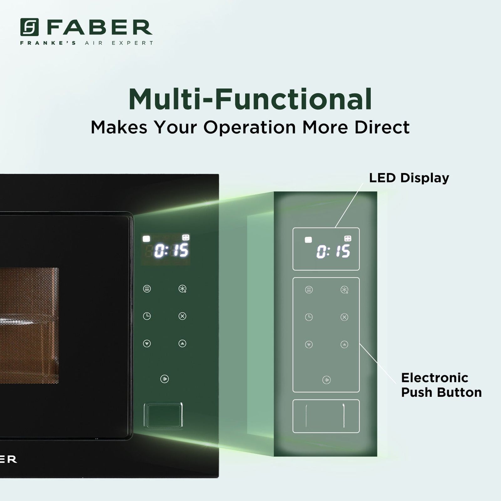 FABER FBIMWO 25 SG 25L 60cm Convection Microwave with 8 Auto Cook Menus (131.0697.114, Black)_10