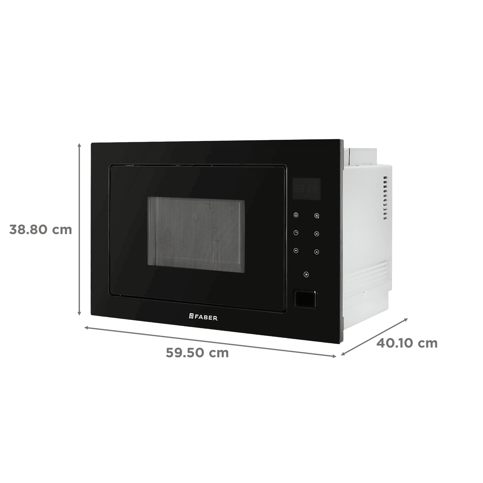 FABER FBIMWO 25 SG 25L 60cm Convection Microwave with 8 Auto Cook Menus (131.0697.114, Black)_2