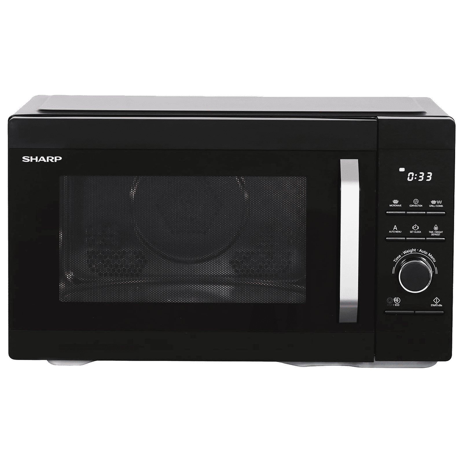 SHARP Kamando-C29 29L Convection & Grill Microwave Oven with Healthy Fry (R-929KN-K/W, Black & White)_1