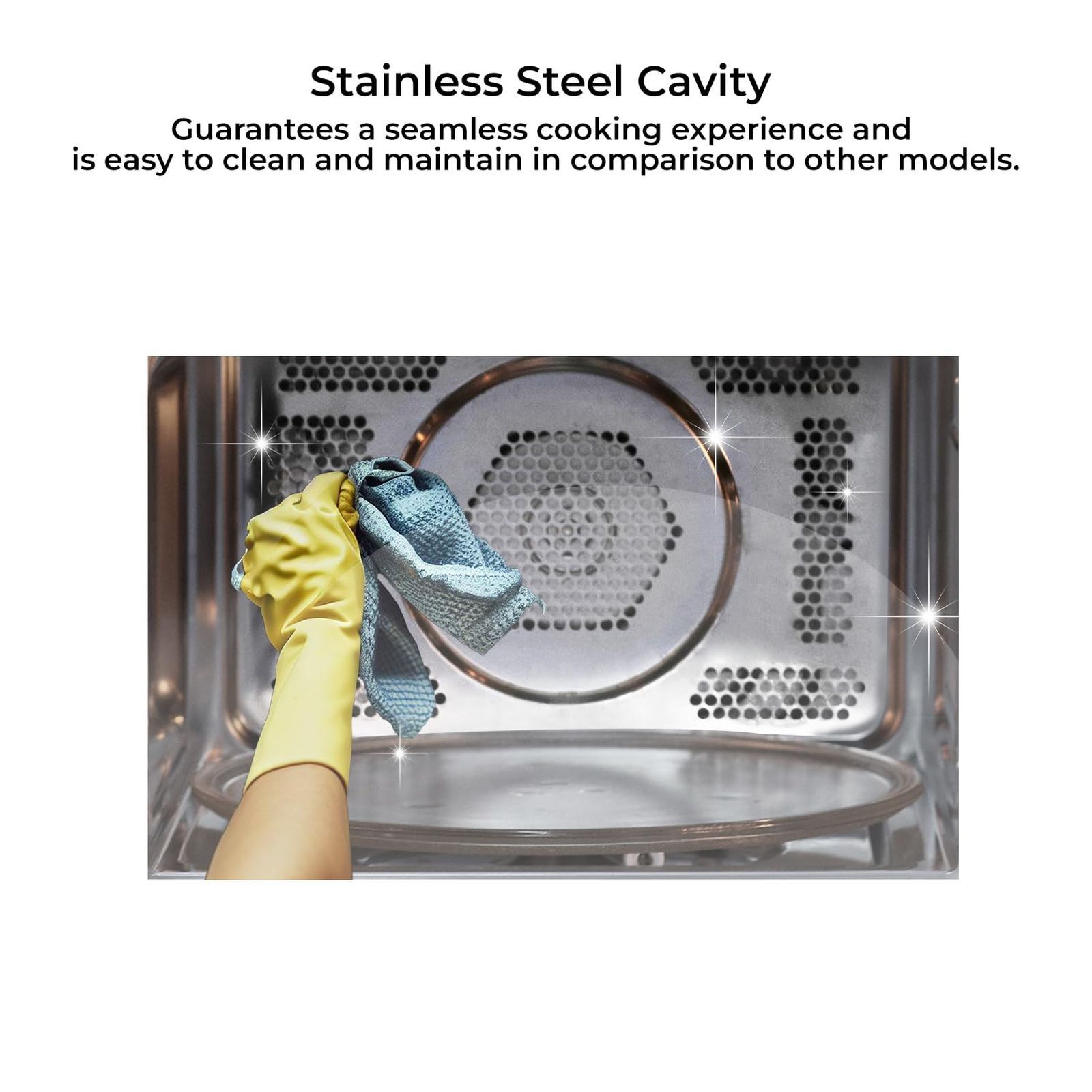 SHARP Kamando-C27 27L Convection Microwave Oven with Healthy Fry (R-827KN-K, Black)_4