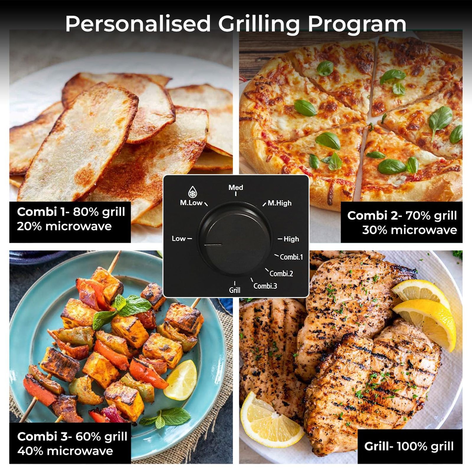 SHARP Hikari-G25 25L Grill Microwave Oven with Quick Start (R-625KN-K/W, Black & White) SHARP Hikari-G25 25L Grill Microwave Oven with Quick Start (R-625KN-K/W, Black & White)_10