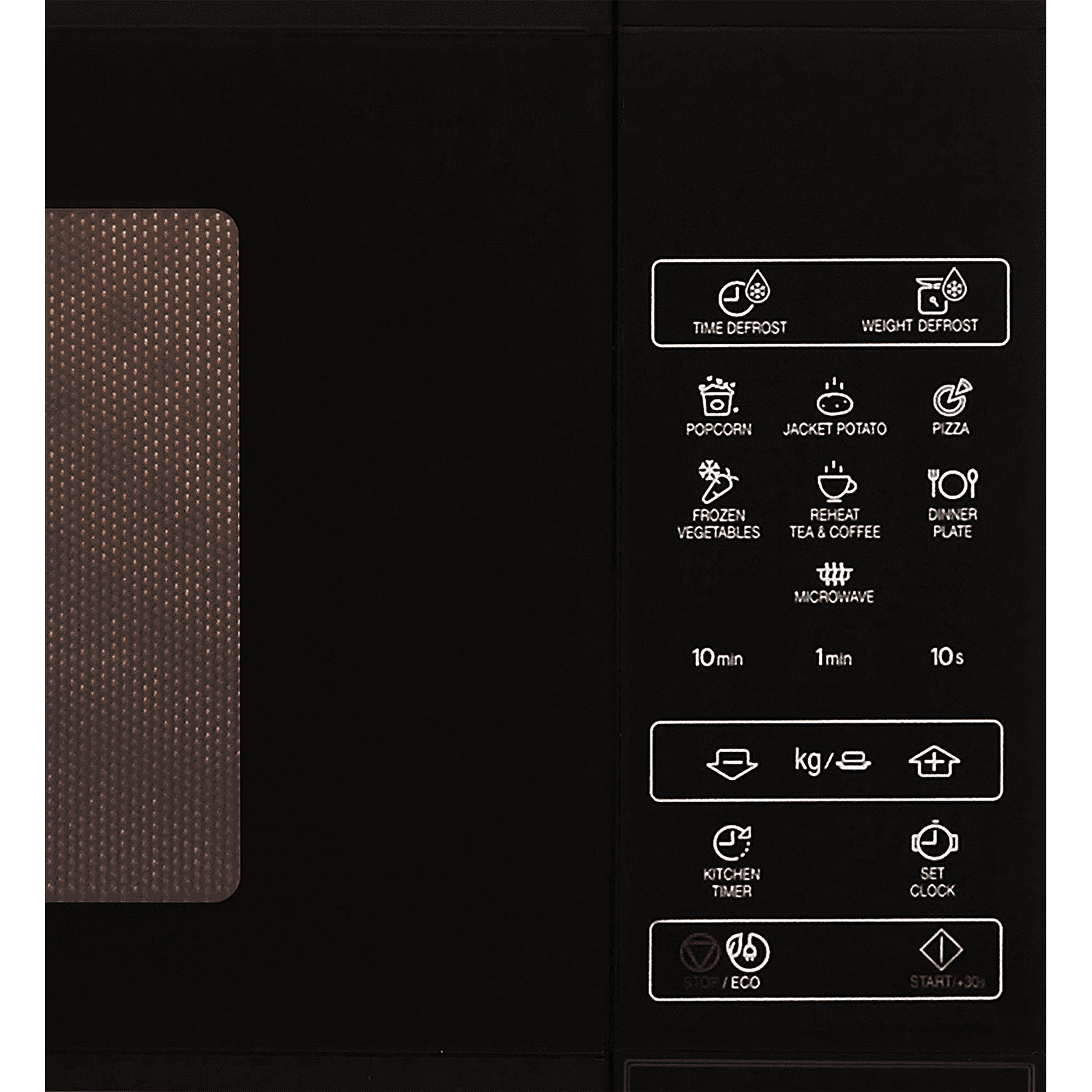 SHARP Sakura-S20 20L Solo Microwave Oven with Quick Start (R-220KN-K, Black) SHARP Sakura-S20 20L Solo Microwave Oven with Quick Start (R-220KN-K, Black)_5