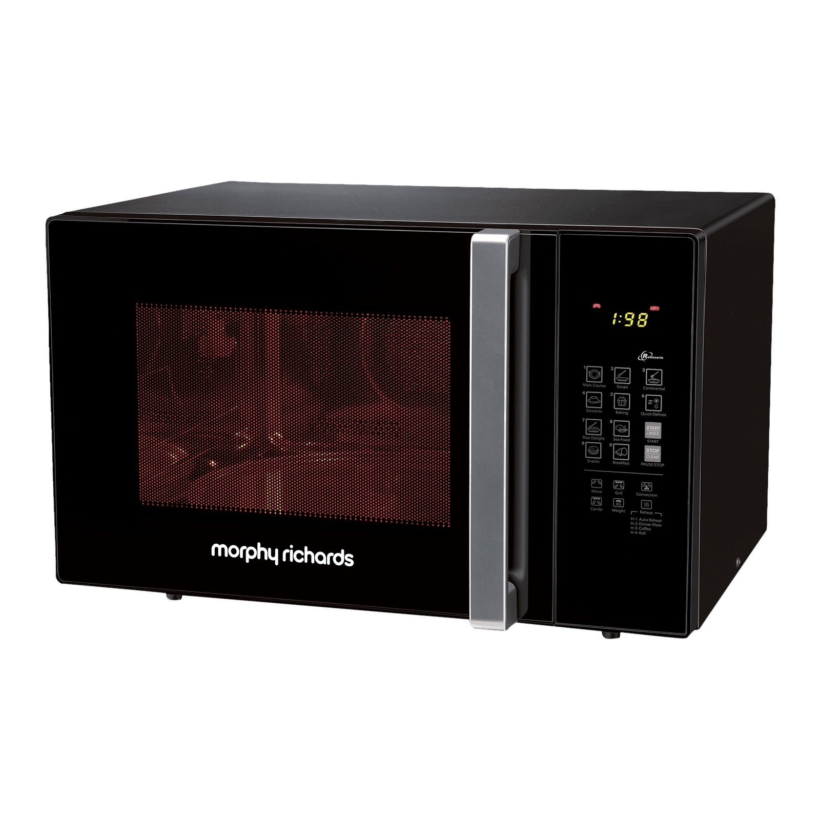 morphy richards 30MCGR Deluxe 30L Convection Microwave Oven with Motorised Rotisserie(Black)_7