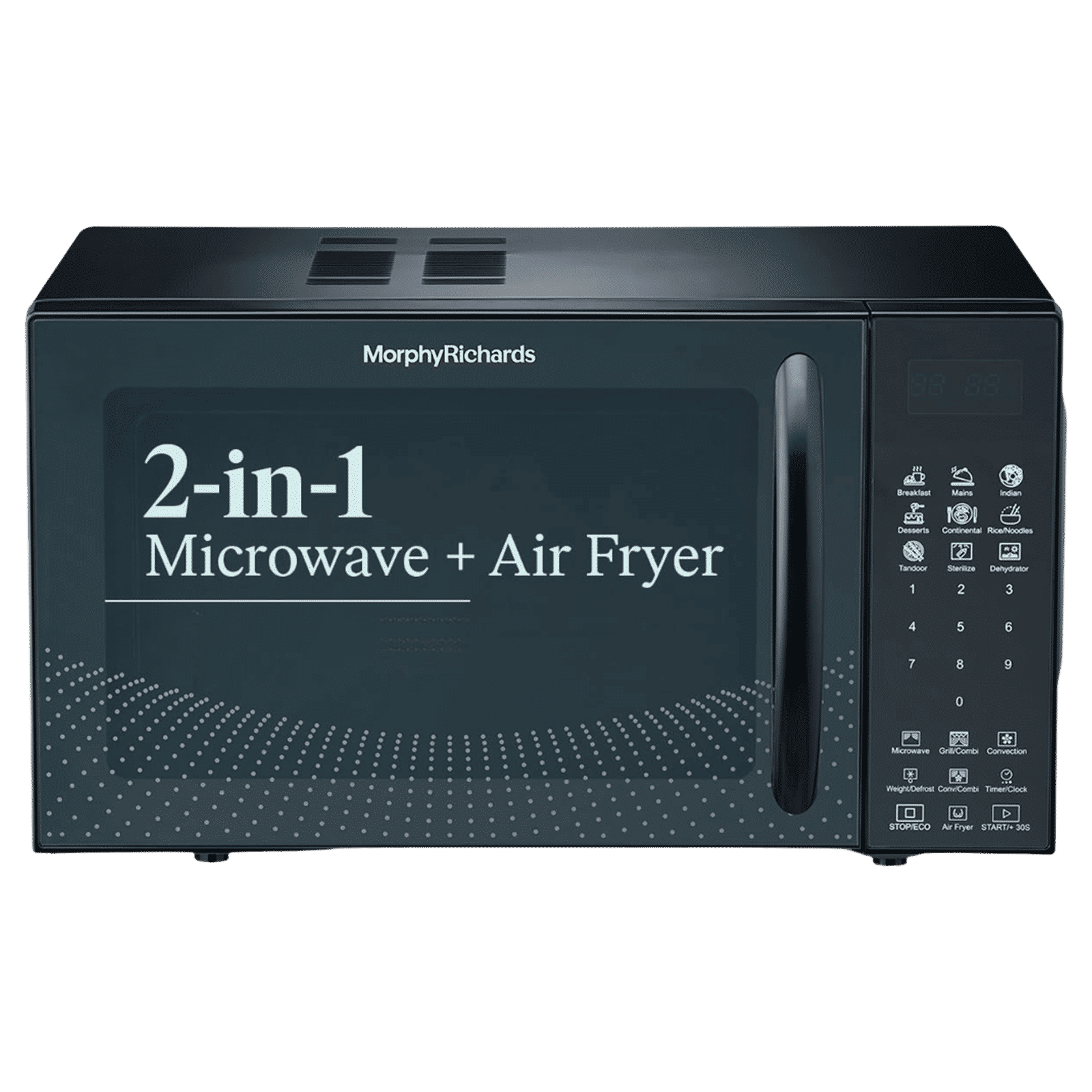 morphy richards Air 23CGAD 23L Convection Microwave Oven with In-Built Air Fryer(Black)_1