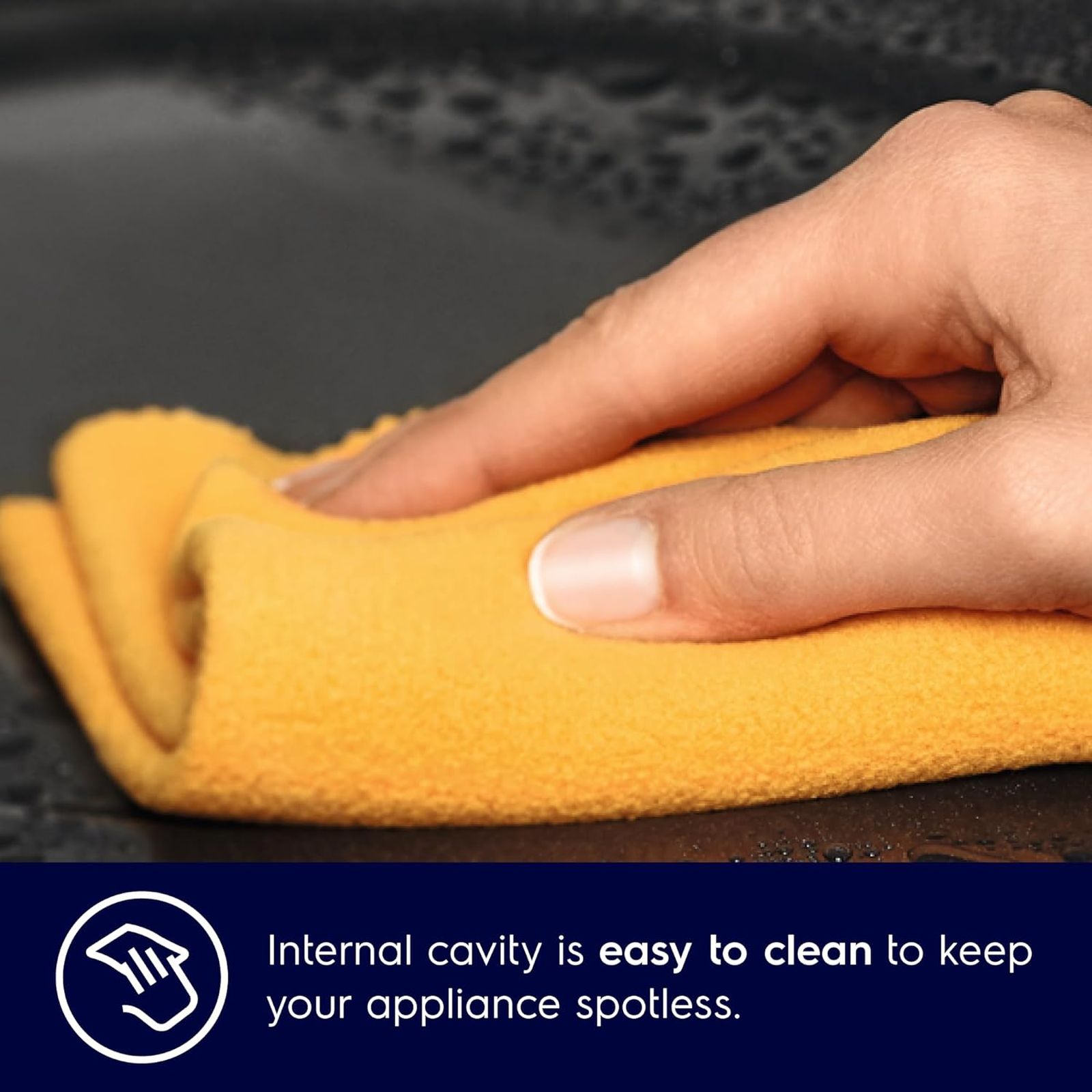 Electrolux UltimateTaste 500 25L 45cm Built-in Grill Microwave with 7 Pre-Set Programs (EMSB25XG, Black)_8