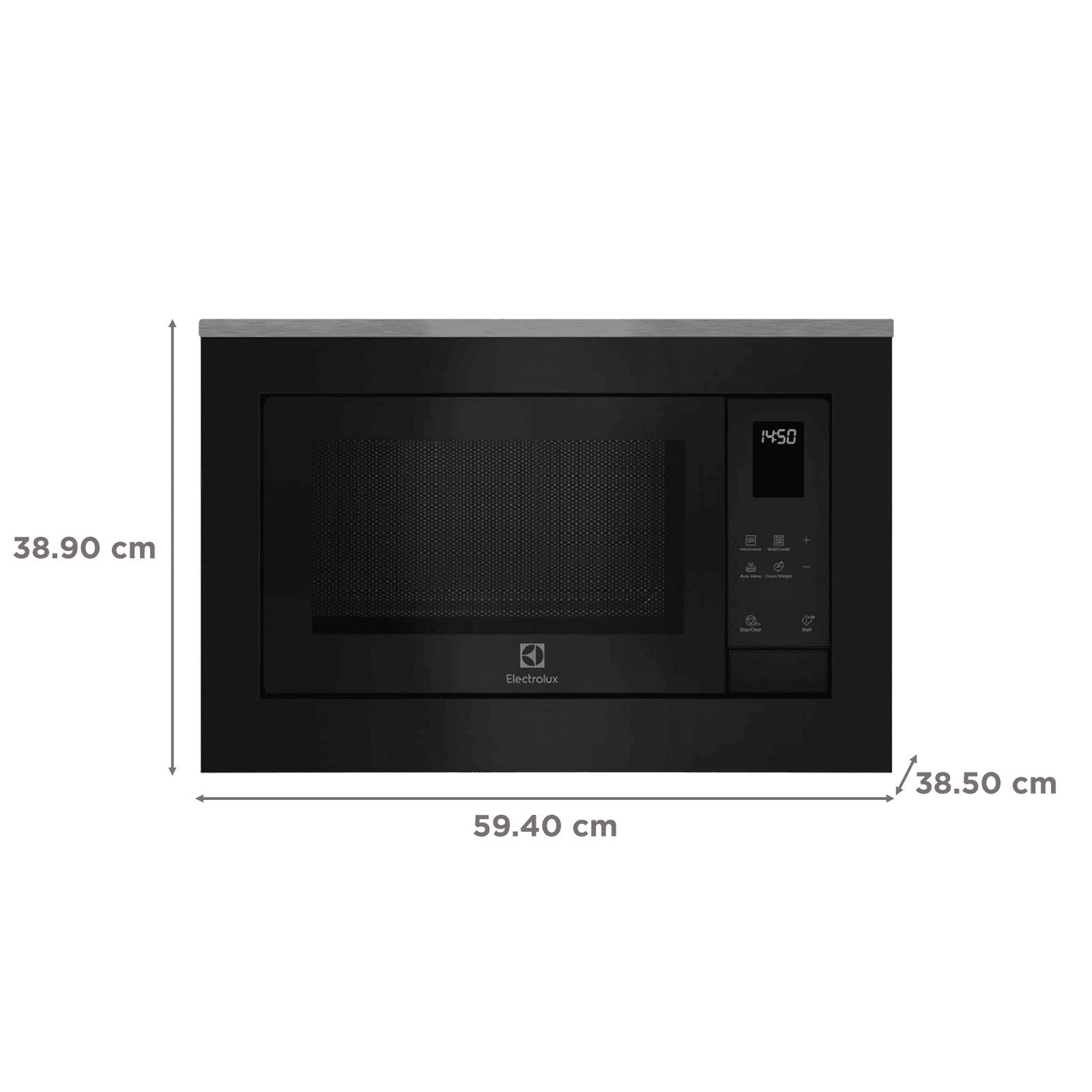 Electrolux UltimateTaste 500 25L 45cm Built-in Grill Microwave with 7 Pre-Set Programs (EMSB25XG, Black)_2