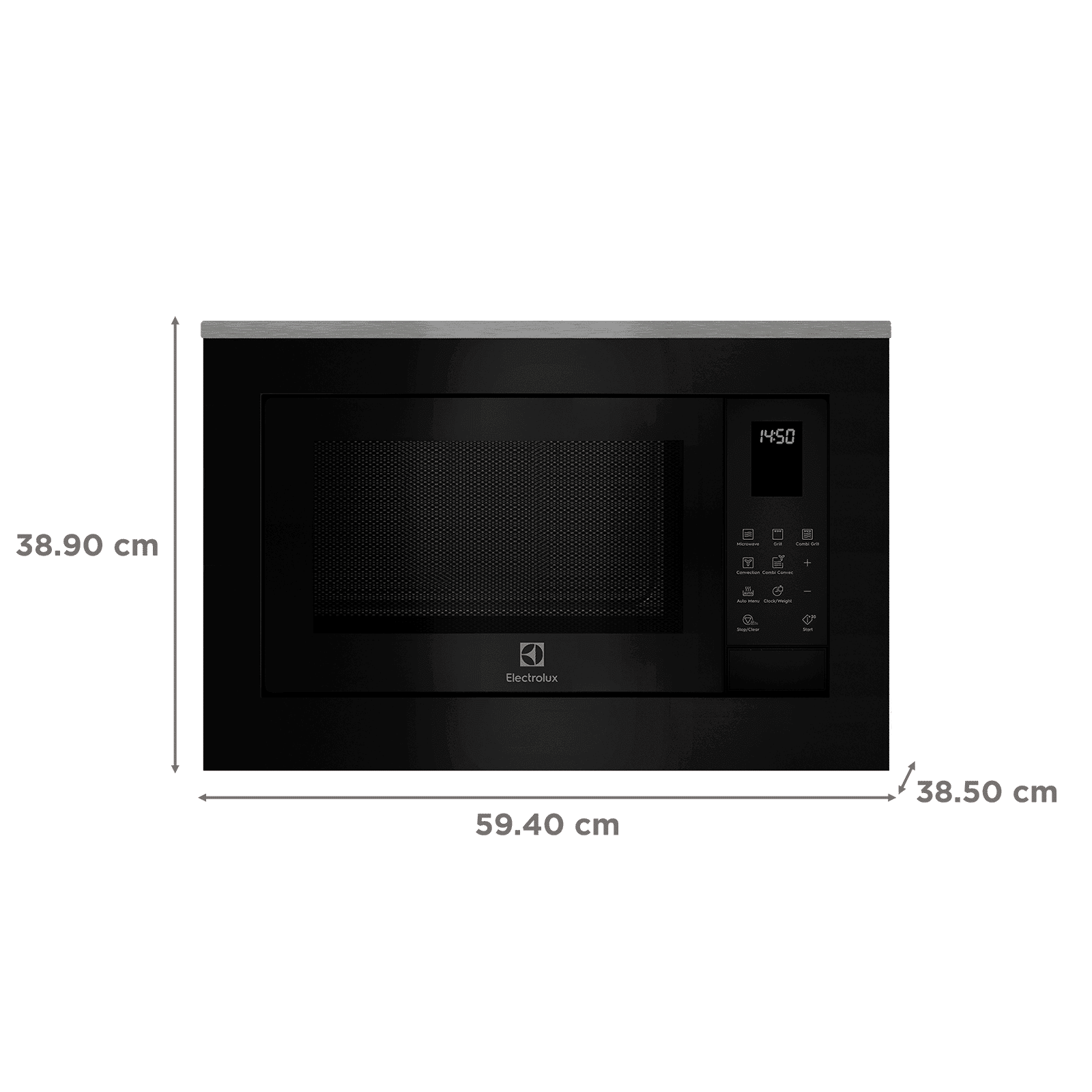 Electrolux UltimateTaste 700 25L Built-in Microwave Oven with CombiGrill Technology (EMSB25XC, Black)_2