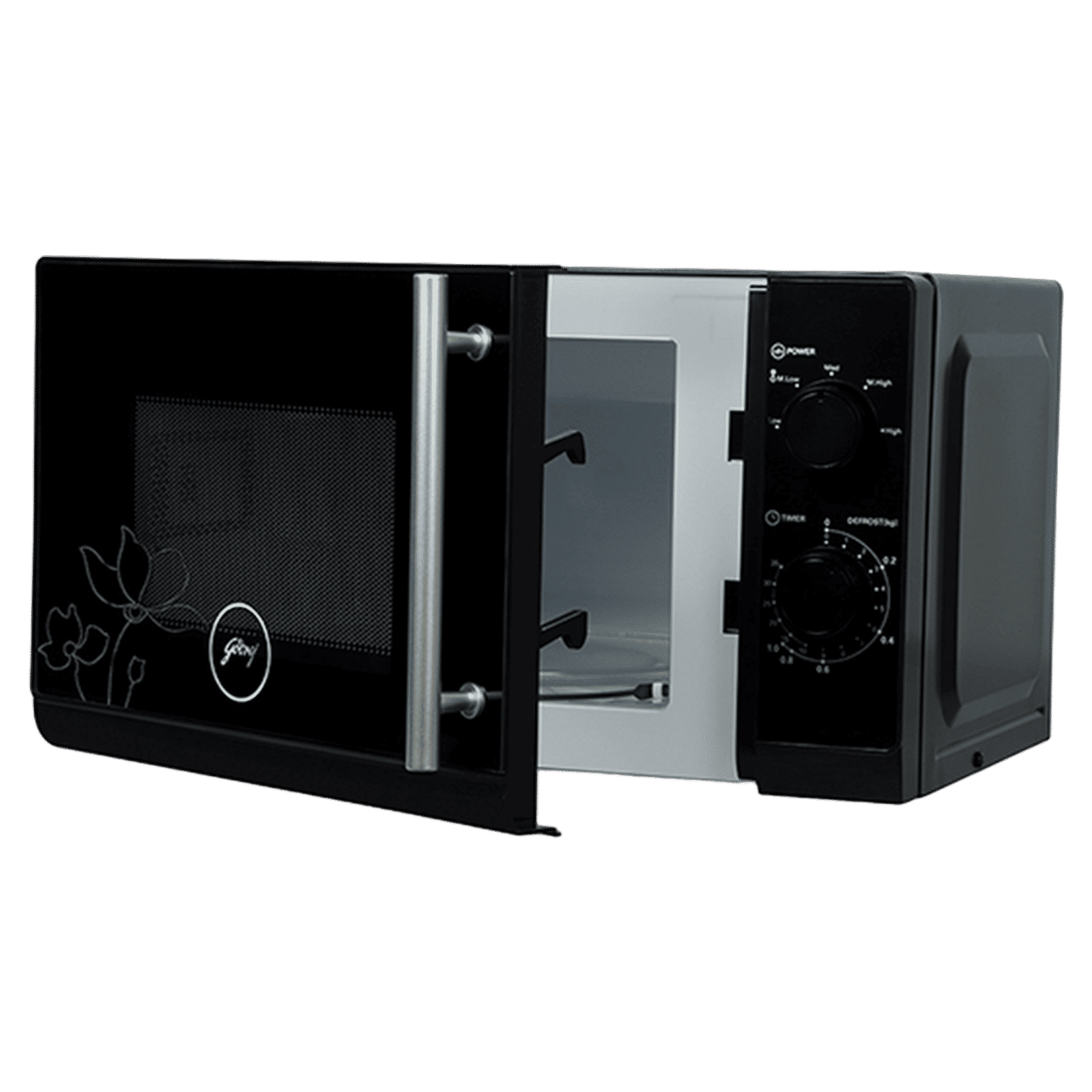 Godrej 20L Solo Microwave Oven with Powder Coated Cavity (GMX 20SA2 BLM, Black)_6