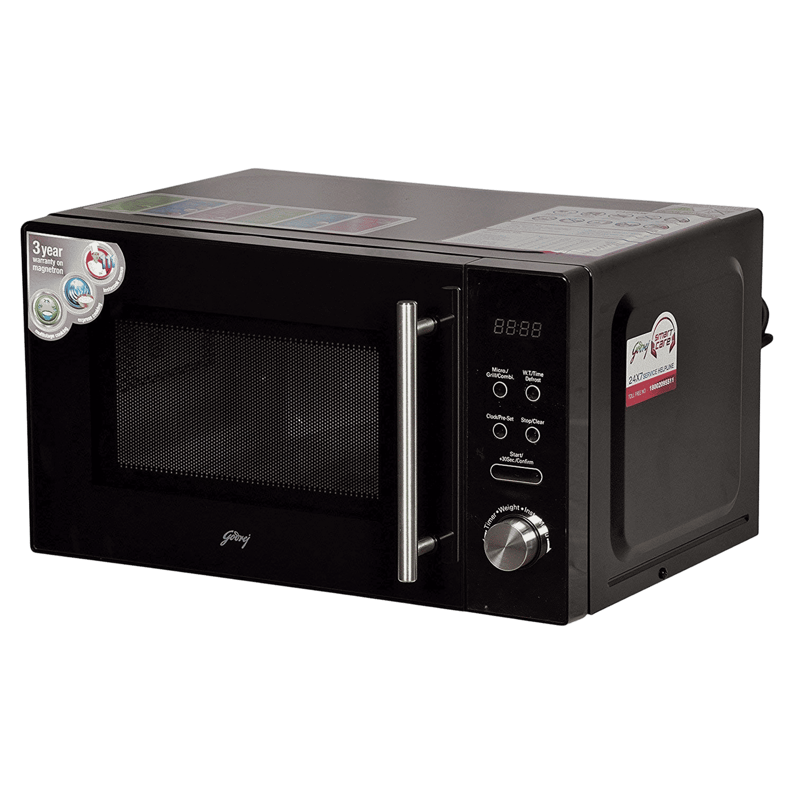 Godrej GMX 20 GA9 PLM 20L Grill Microwave with 111 Autocook Menu (52141502SD00019, Black)_10