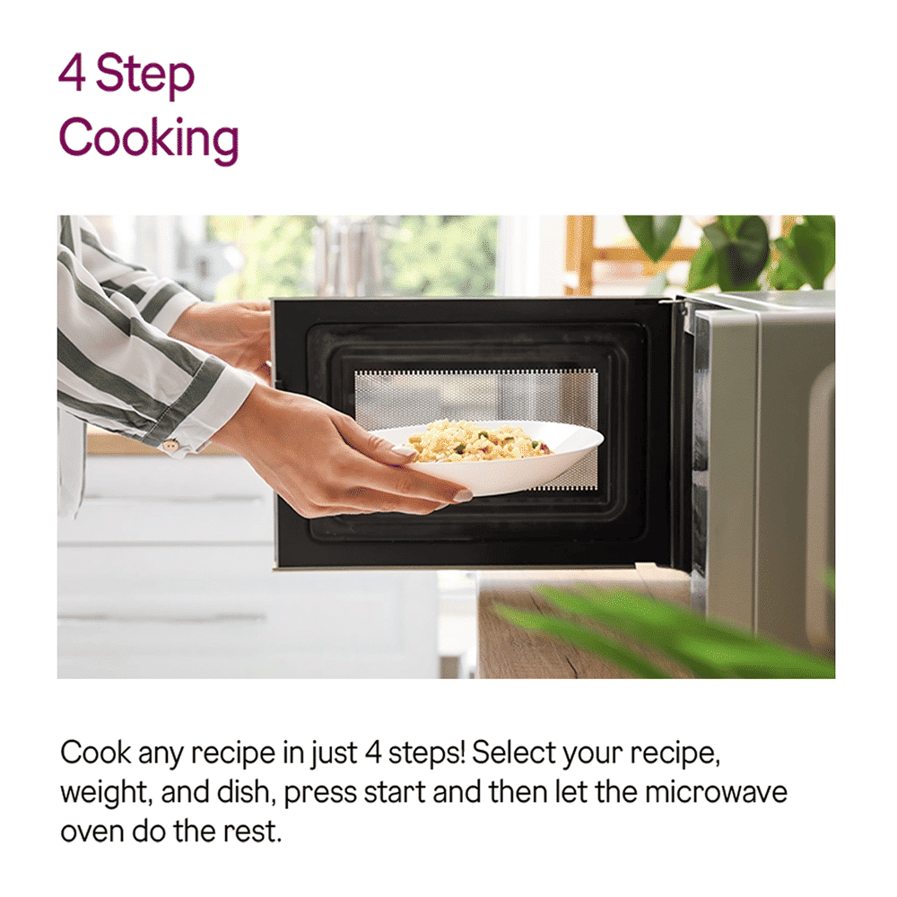 Godrej 19L Convection Microwave Oven with 4 Step Cooking (GMX 519 CP1 PZ , White Rose)_18