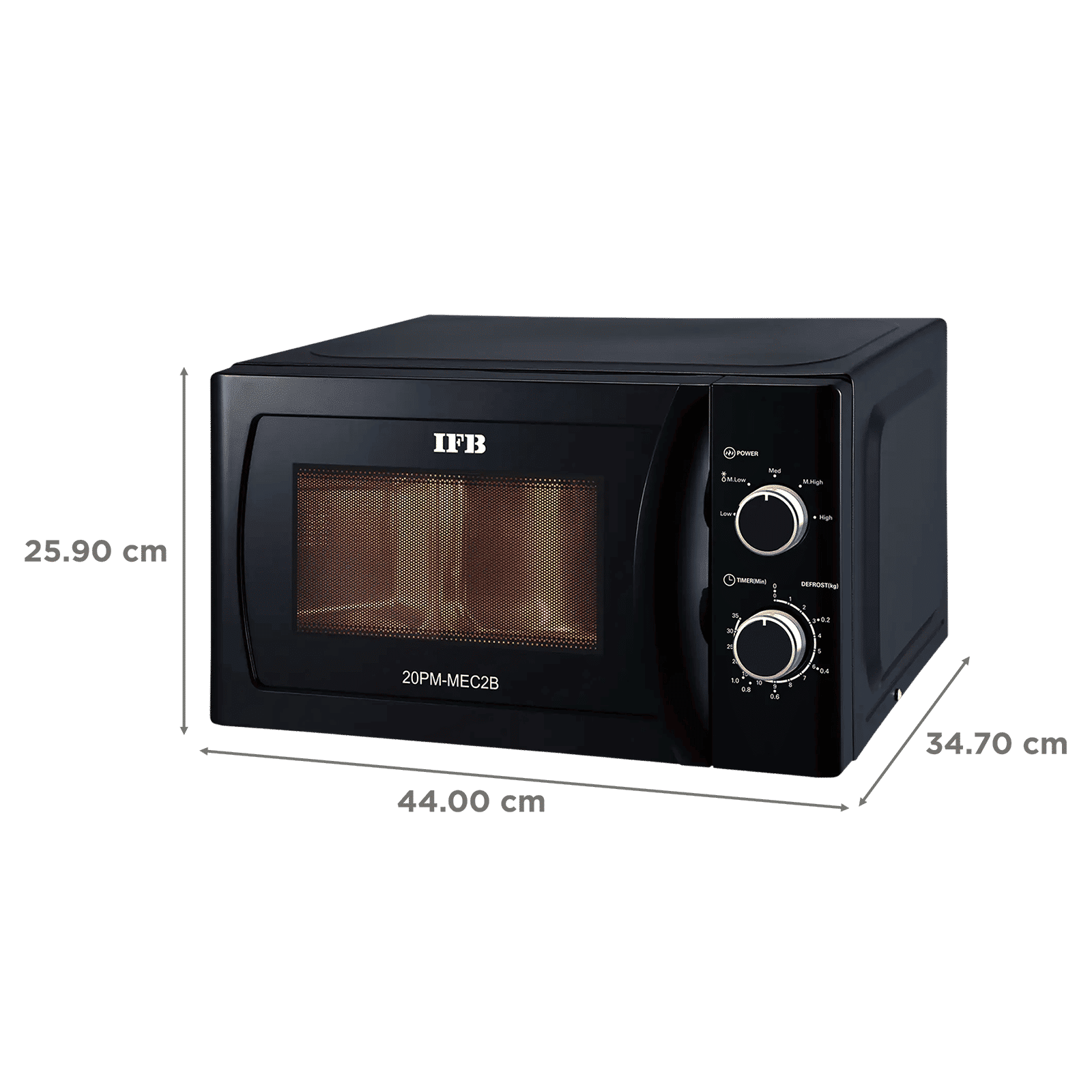 IFB 20L Solo Microwave Oven with Timer Option (20PM-MEC2B, Black) IFB 20L Solo Microwave Oven with Timer Option (20PM-MEC2B, Black)_2