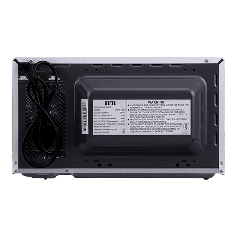 IFB 20L Solo Microwave Oven with Timer Option (20PM-MEC2, White) IFB 20L Solo Microwave Oven with Timer Option (20PM-MEC2, White)_6