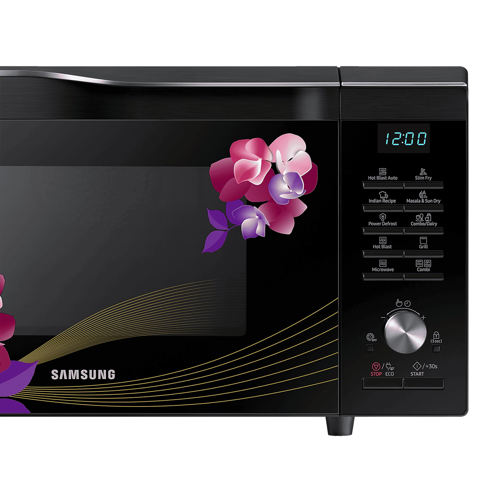 SAMSUNG 28L Convection Microwave Oven with ECO Mode (MC28M6036CH, Black & Pattern)_10