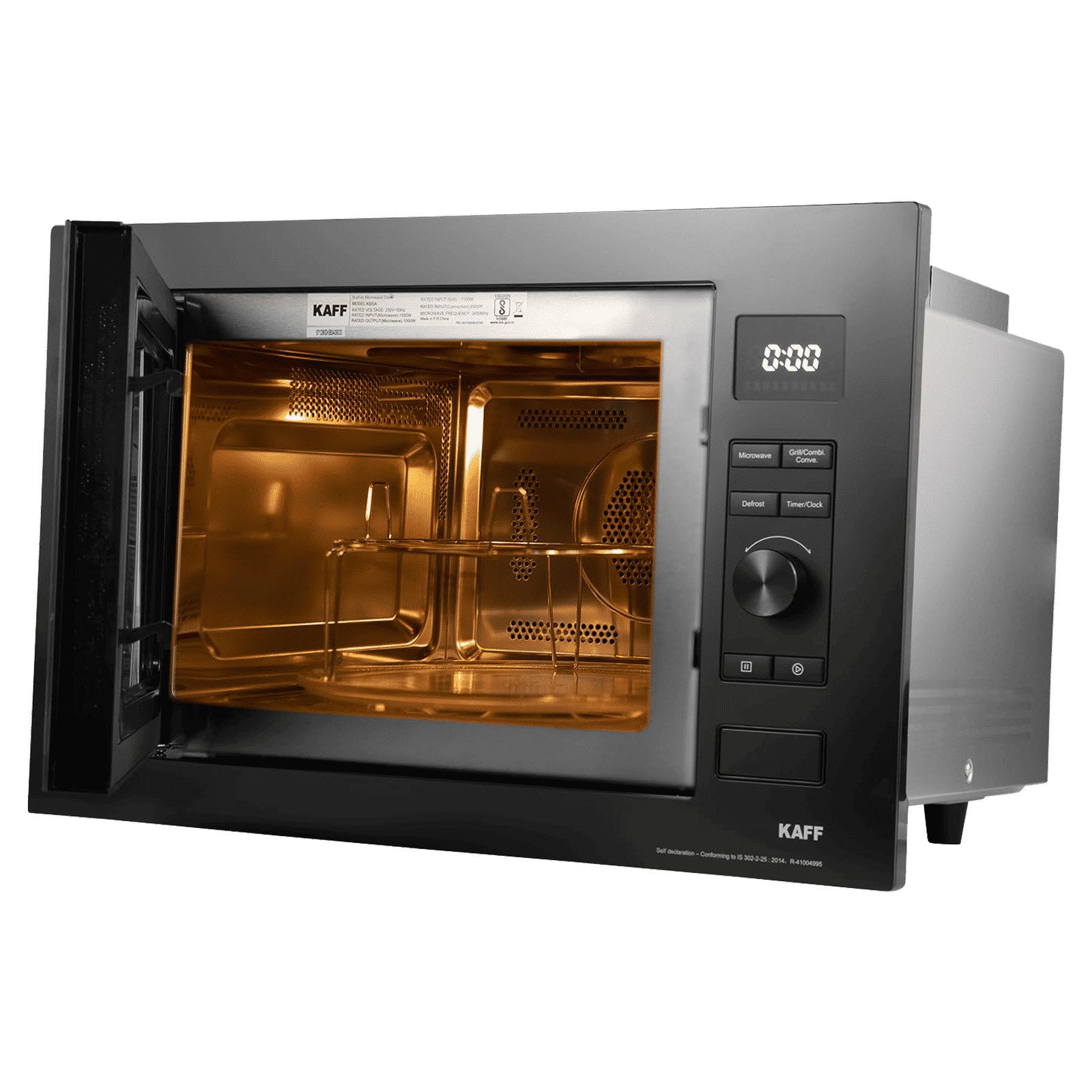 KAFF 34L Built-in Microwave with Digital Display (KB5A, Black) KAFF 34L Built-in Microwave with Digital Display (KB5A, Black)_5