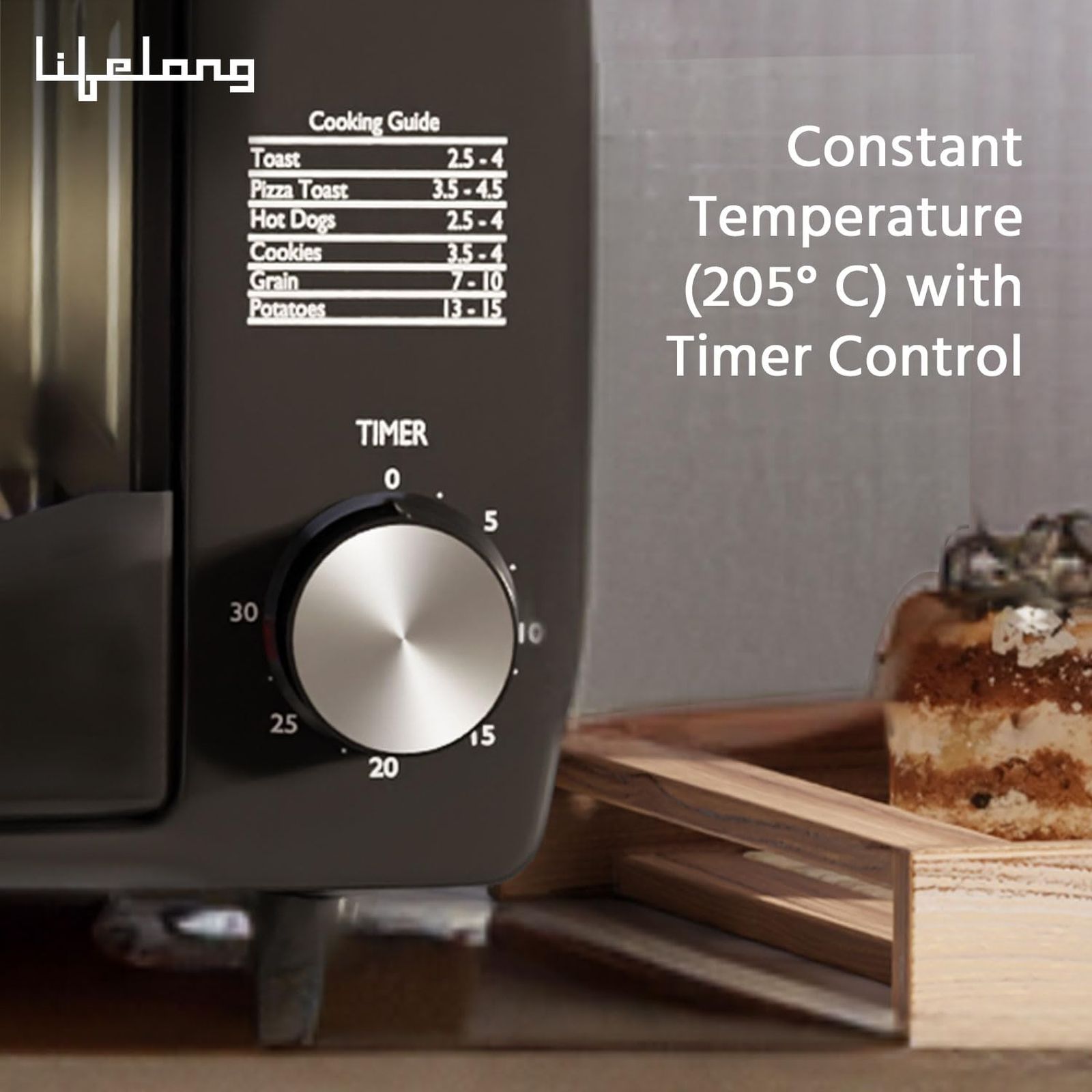 Lifelong LLOT09 9L Oven Toaster Grill with Timer Control (Black) Lifelong LLOT09 9L Oven Toaster Grill with Timer Control (Black)_4