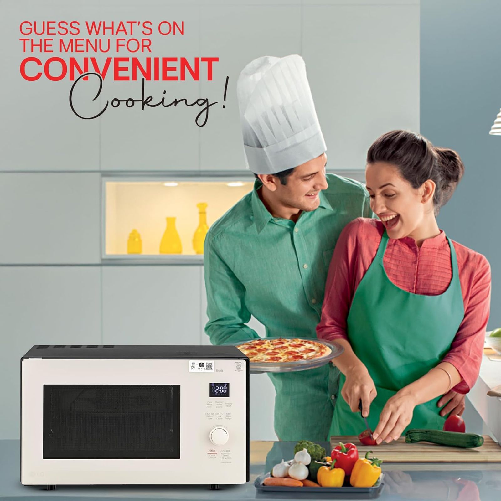 LG 28L Smart Charcoal Convection Microwave with Diet Fry Technology (MJEN286UBW, Beige & Black)_12