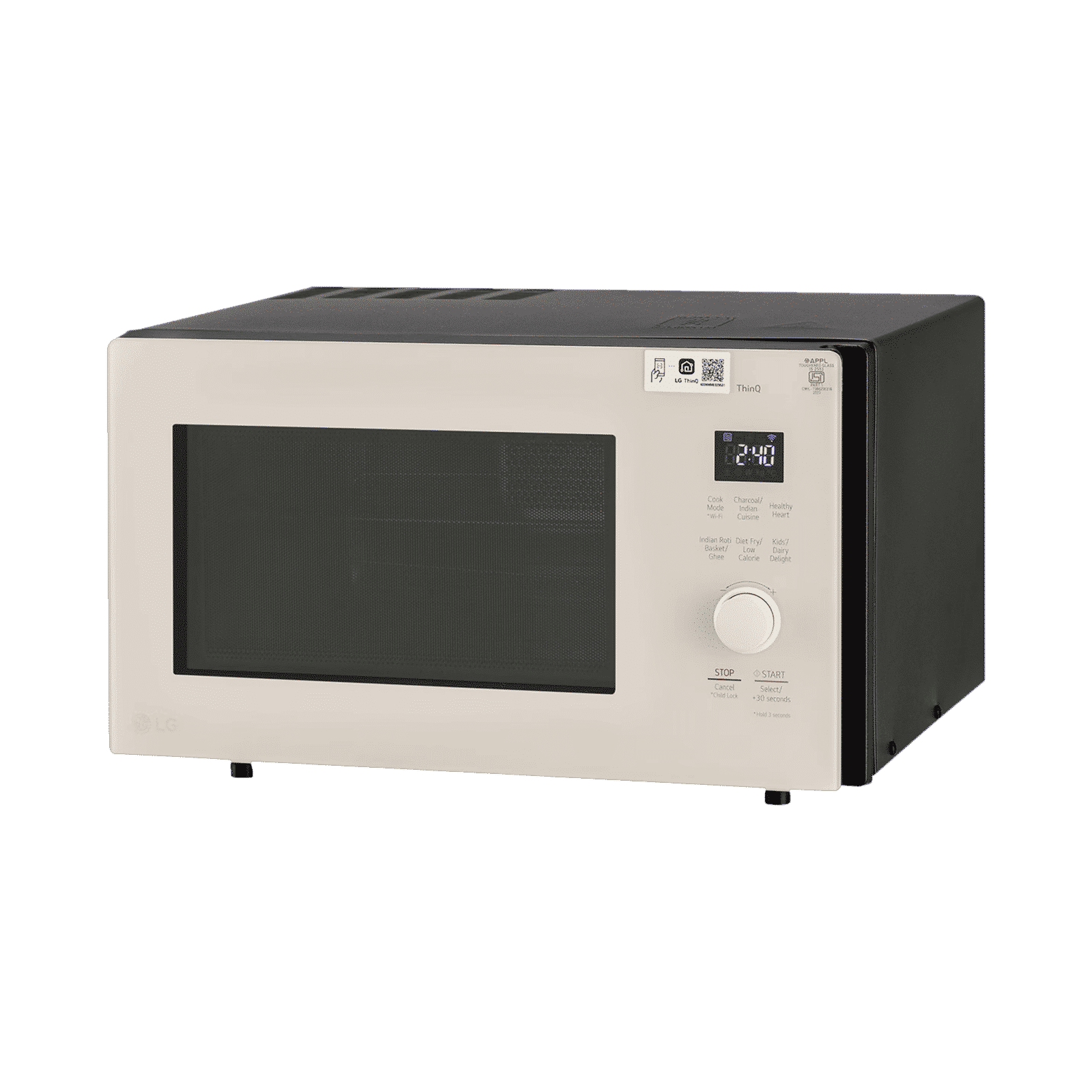LG 28L Smart Charcoal Convection Microwave with Diet Fry Technology (MJEN286UBW, Beige & Black)_7