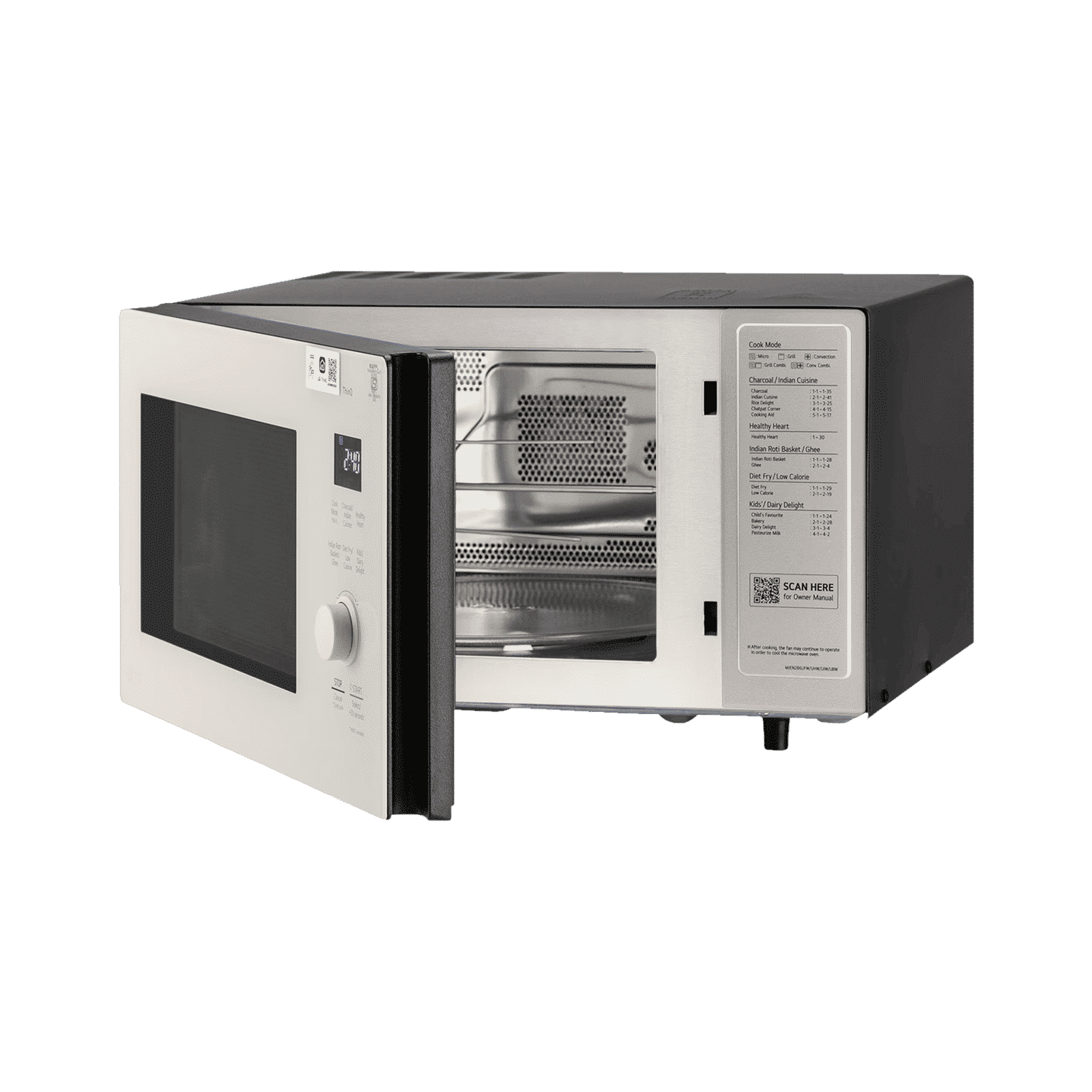 LG 28L Smart Charcoal Convection Microwave with Diet Fry Technology (MJEN286UBW, Beige & Black)_10