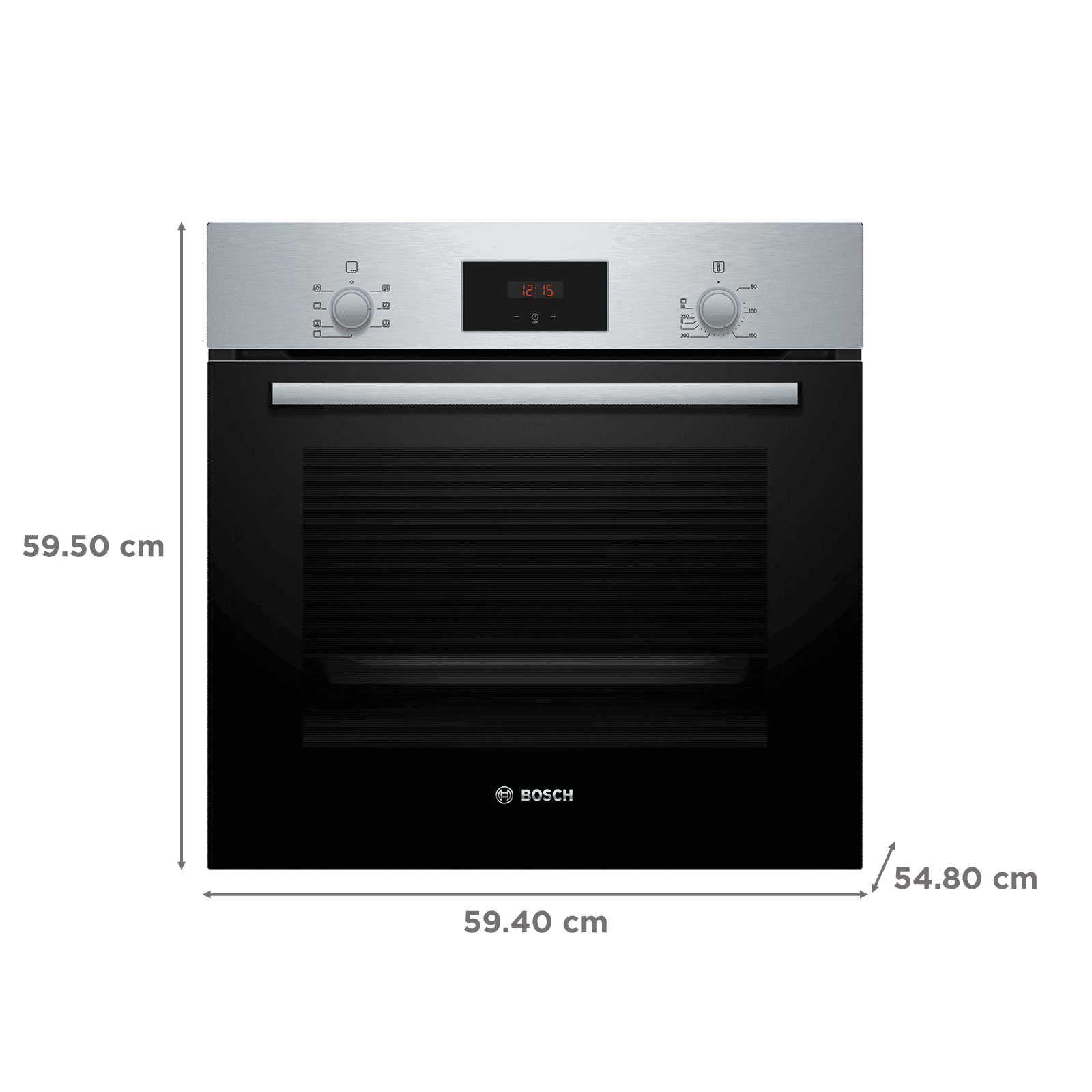 BOSCH Series 2 66L 60cm Built-in Oven with Fast Pre Heating Function (HBF133BR0I, Black)_2