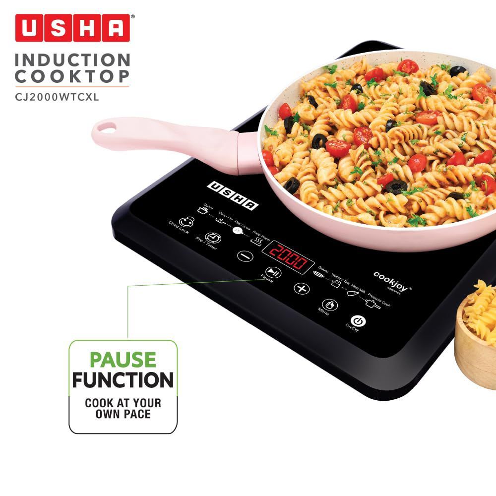 USHA Cookjoy 2000W Induction Cooktop with Touch Control_7