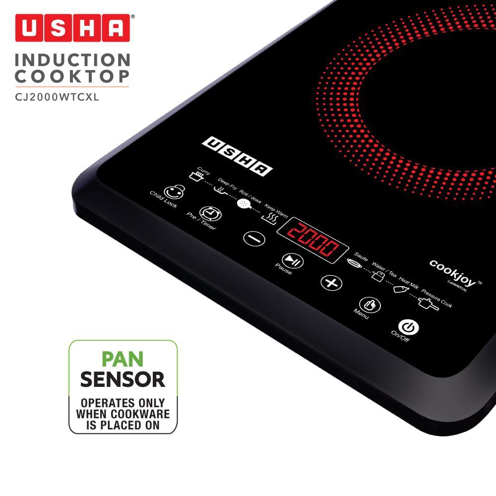 USHA Cookjoy 2000W Induction Cooktop with Touch Control_10