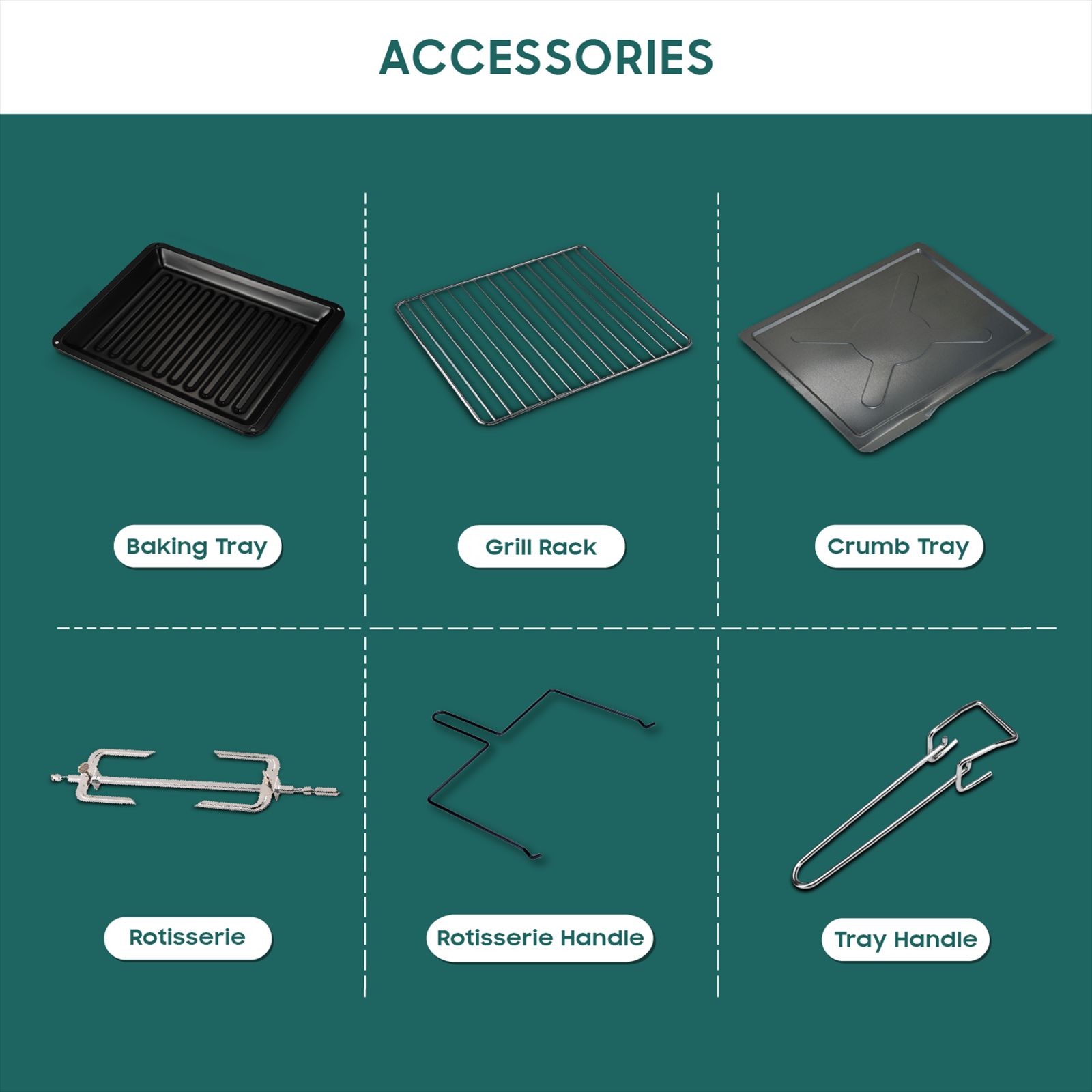 Croma 18L Oven Toaster Grill with Motorized Rotisserie (Black & Silver)_8