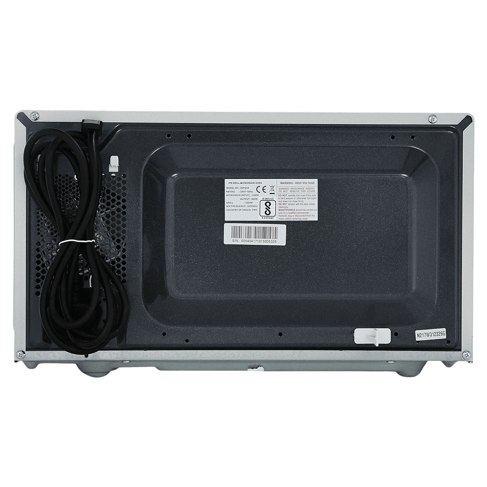 IFB 20L Grill Microwave Oven with 61 Autocook Menus (20PG4S, Metallic Silver)_6