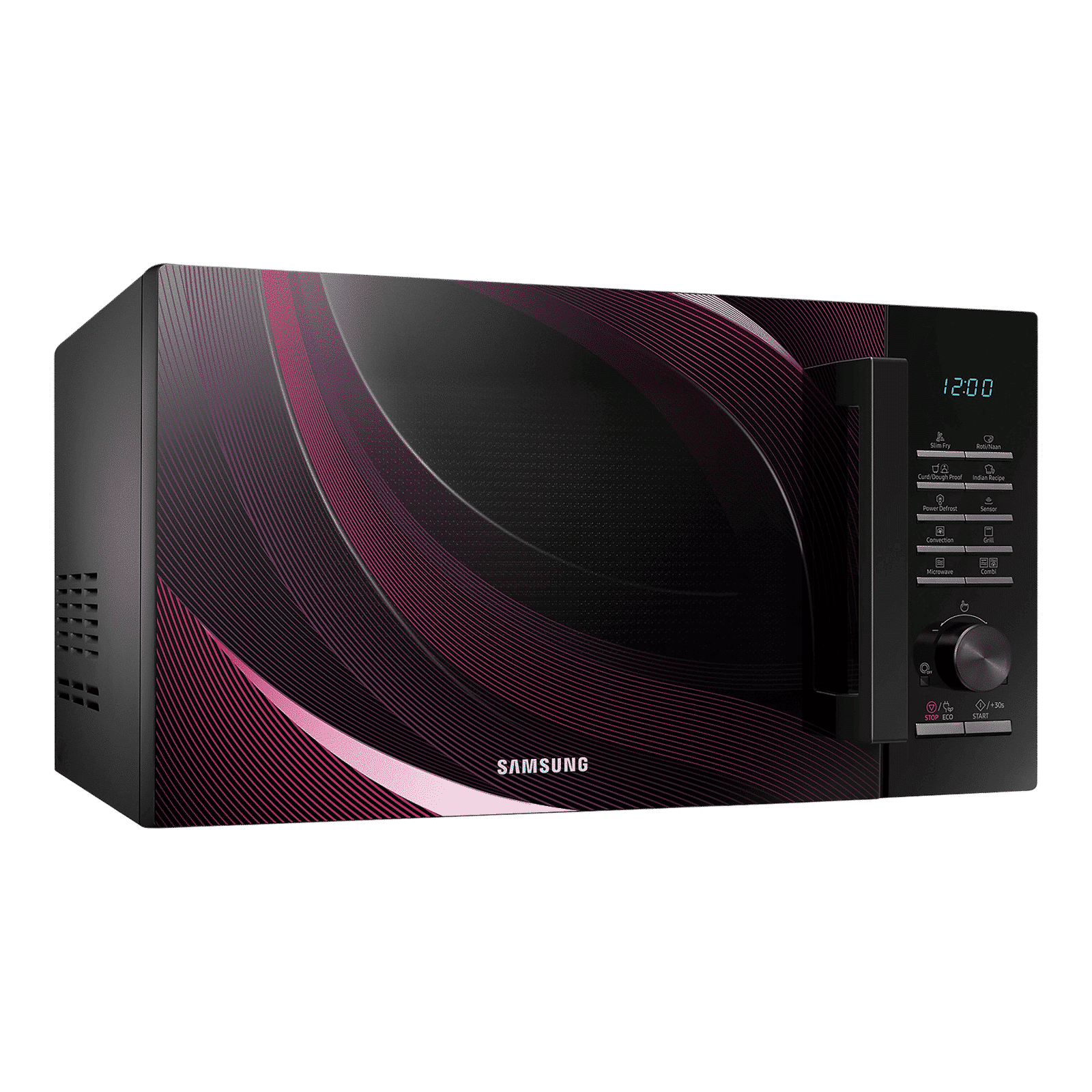 SAMSUNG 28L Convention Oven with SLIM FRY Technology (MC28A5145VR/TL, Black Rhythmic Twirl)_7