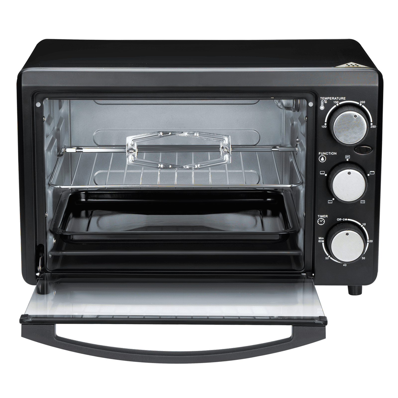 Croma AO6769 19L Oven Toaster Grill with Rotisserie (CRSO19LOGA347569, Black) Croma AO6769 19L Oven Toaster Grill with Rotisserie (CRSO19LOGA347569, Black)_6