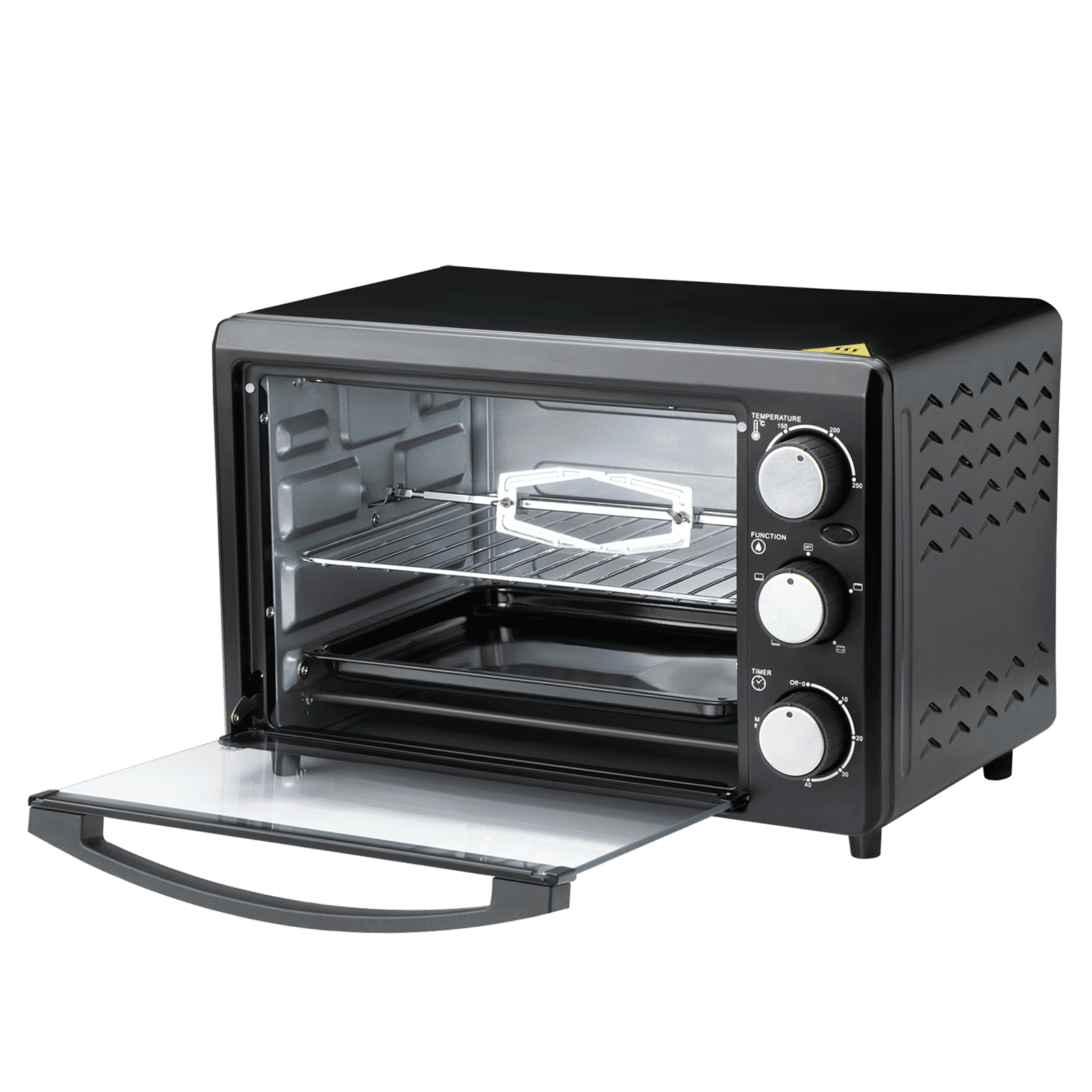 Croma AO6769 19L Oven Toaster Grill with Rotisserie (CRSO19LOGA347569, Black) Croma AO6769 19L Oven Toaster Grill with Rotisserie (CRSO19LOGA347569, Black)_8