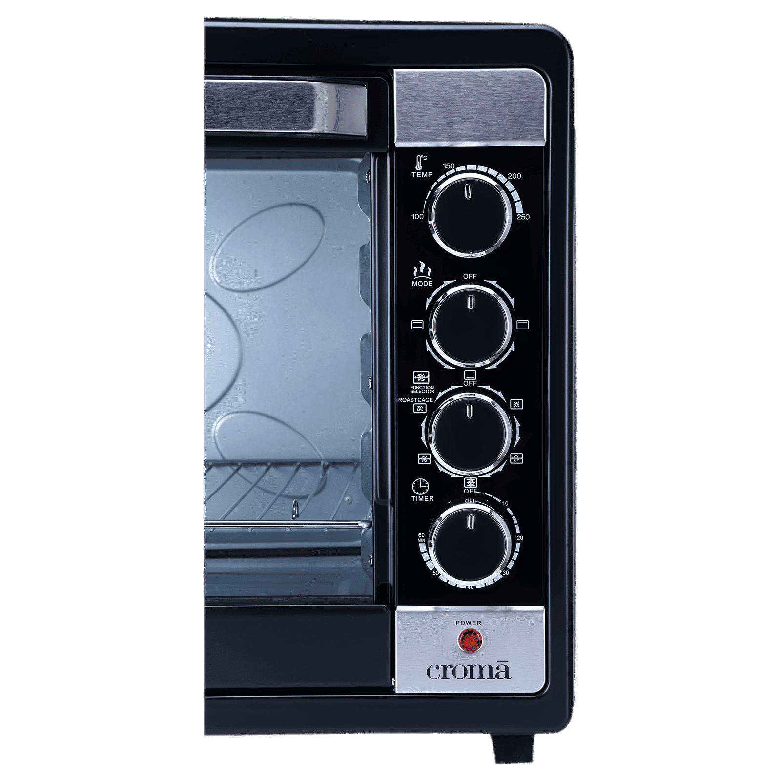 Croma 63L Oven Toaster Grill with 360 Degree Hot Air Circulation (Black) Croma 63L Oven Toaster Grill with 360 Degree Hot Air Circulation (Black)_8