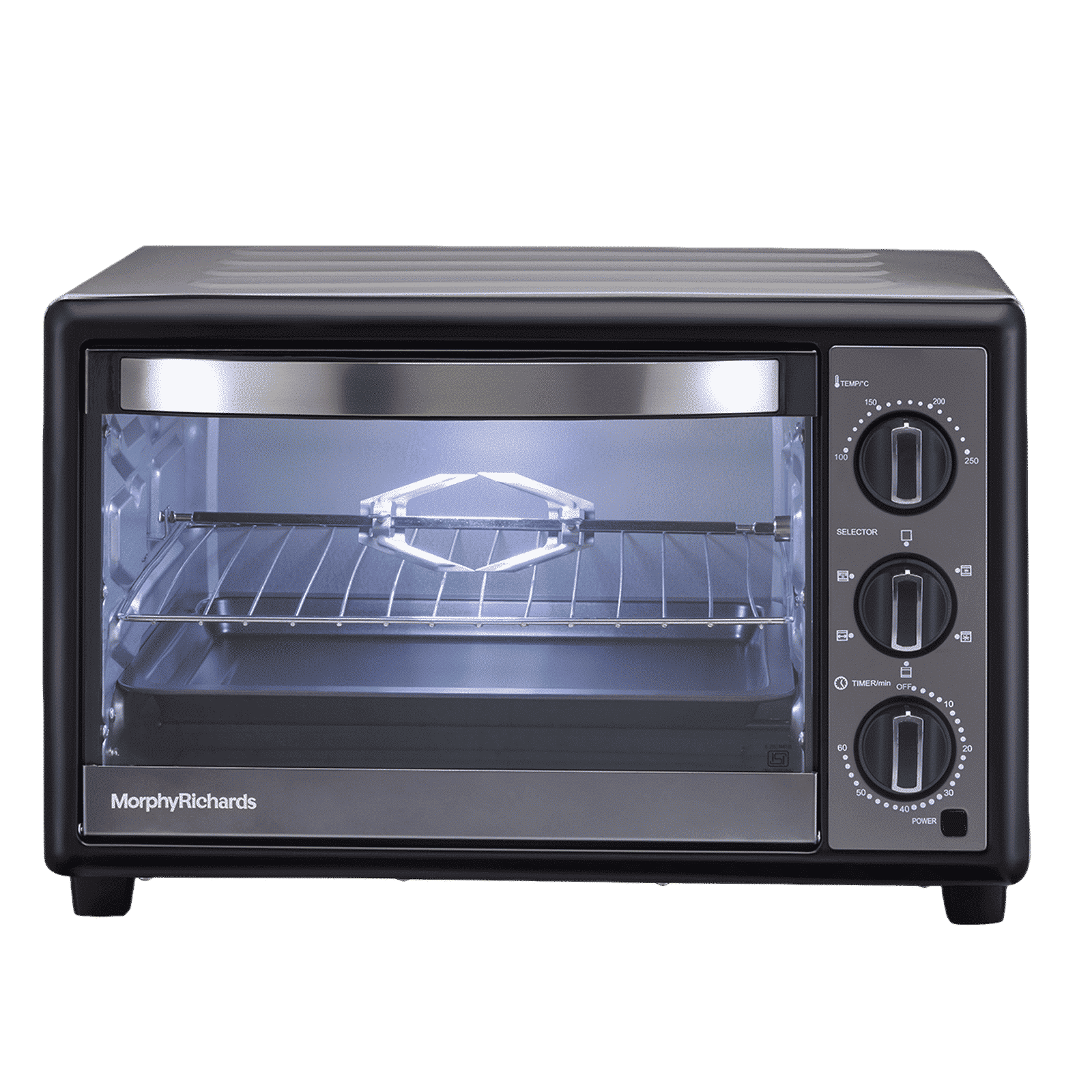 morphy richards 30 RC Manual Oven Toaster Grill with Motorised Rotisserie (Black)_1