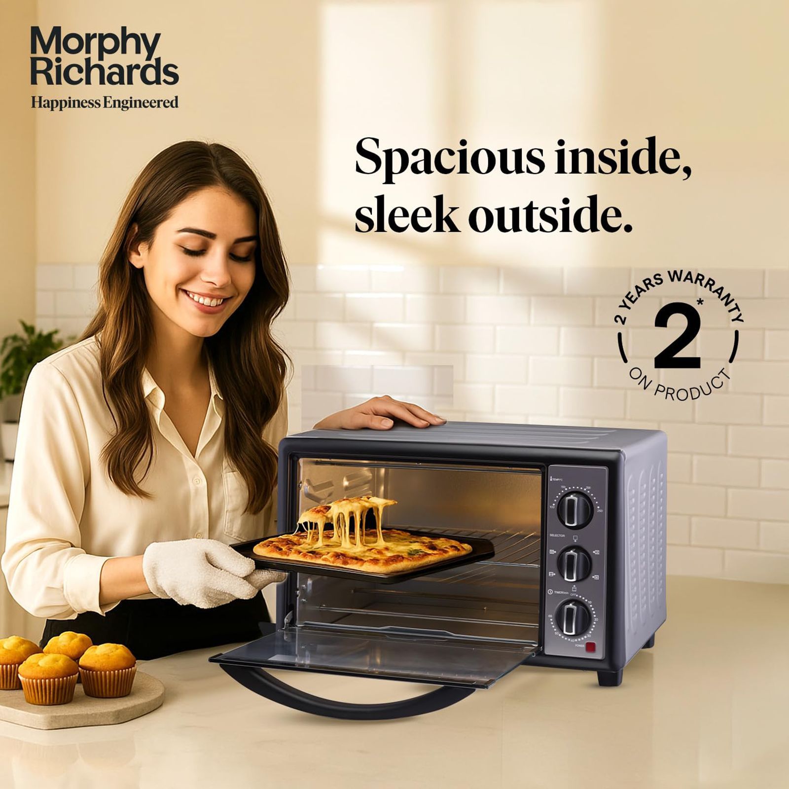 morphy richards 30 RC Manual Oven Toaster Grill with Motorised Rotisserie (Black)_8
