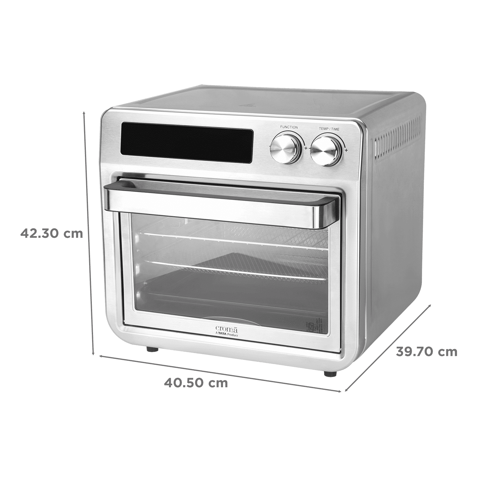 Croma AO6870 25L Air Fryer with 10 Preset Menus (CRSO25LOGA347570, Black)_2