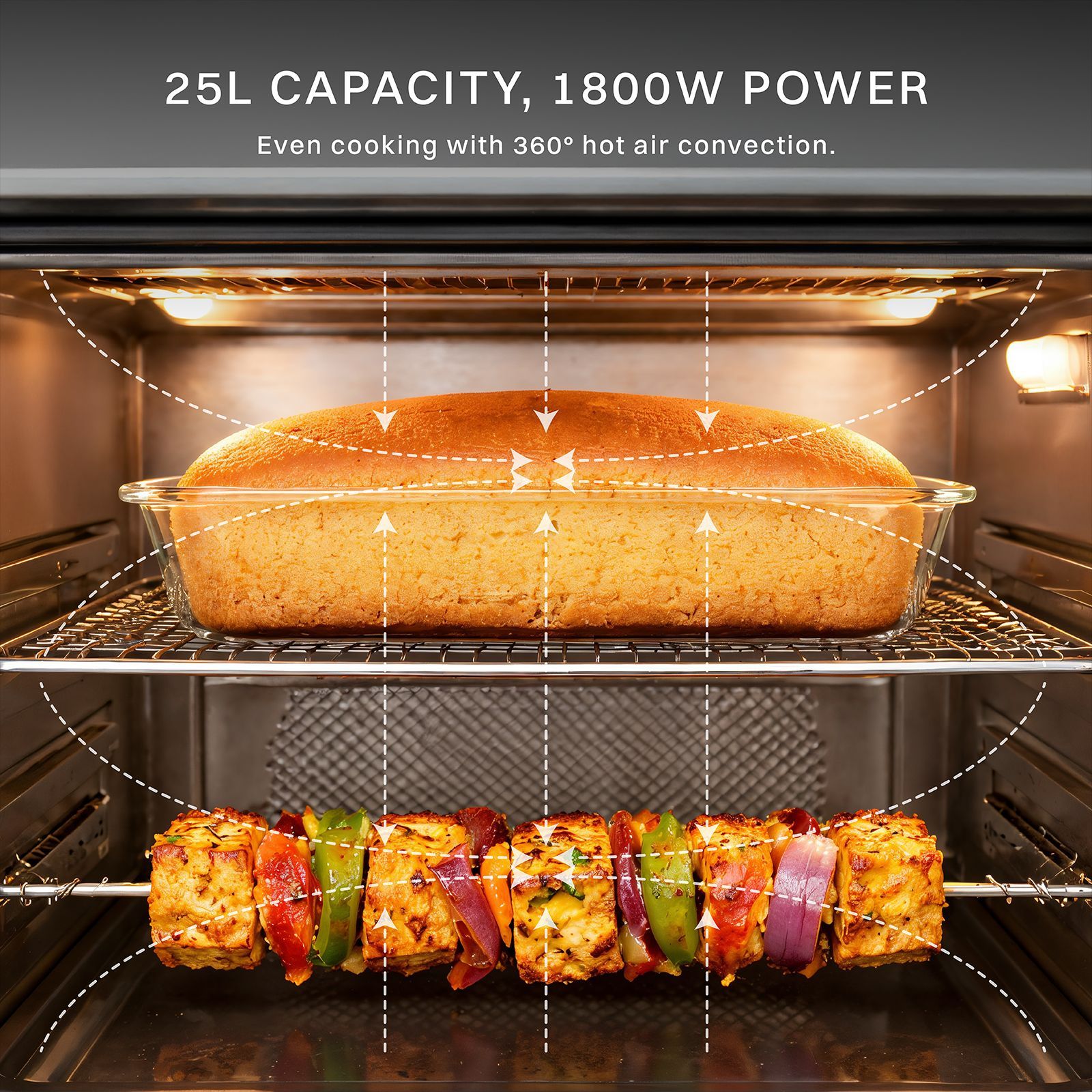 Croma AO6870 25L Air Fryer with 10 Preset Menus (CRSO25LOGA347570, Black) Croma AO6870 25L Air Fryer with 10 Preset Menus (CRSO25LOGA347570, Black)_5