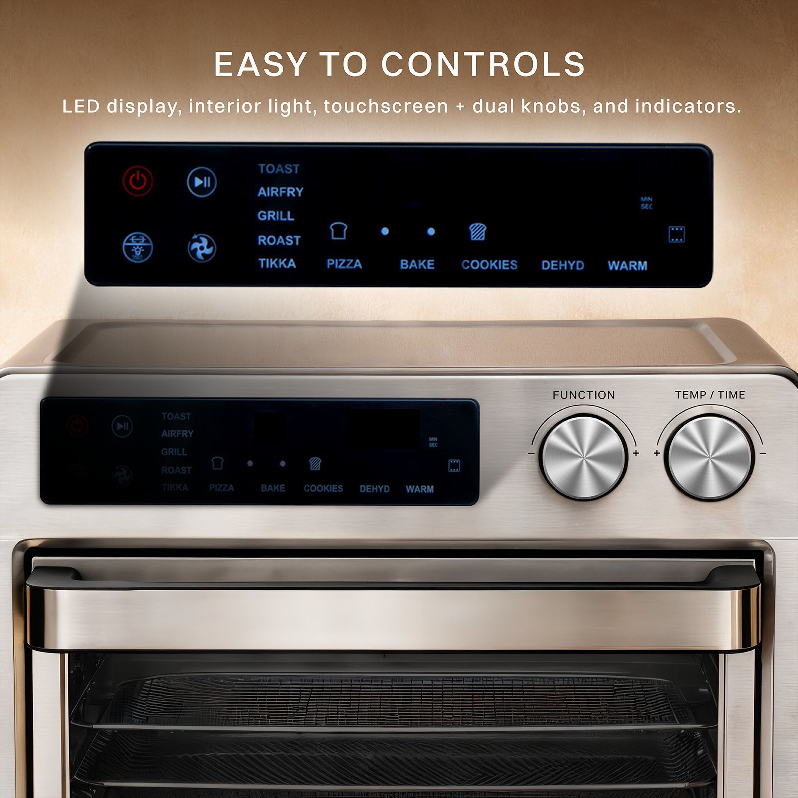 Croma AO6870 25L Air Fryer with 10 Preset Menus (CRSO25LOGA347570, Black) Croma AO6870 25L Air Fryer with 10 Preset Menus (CRSO25LOGA347570, Black)_6