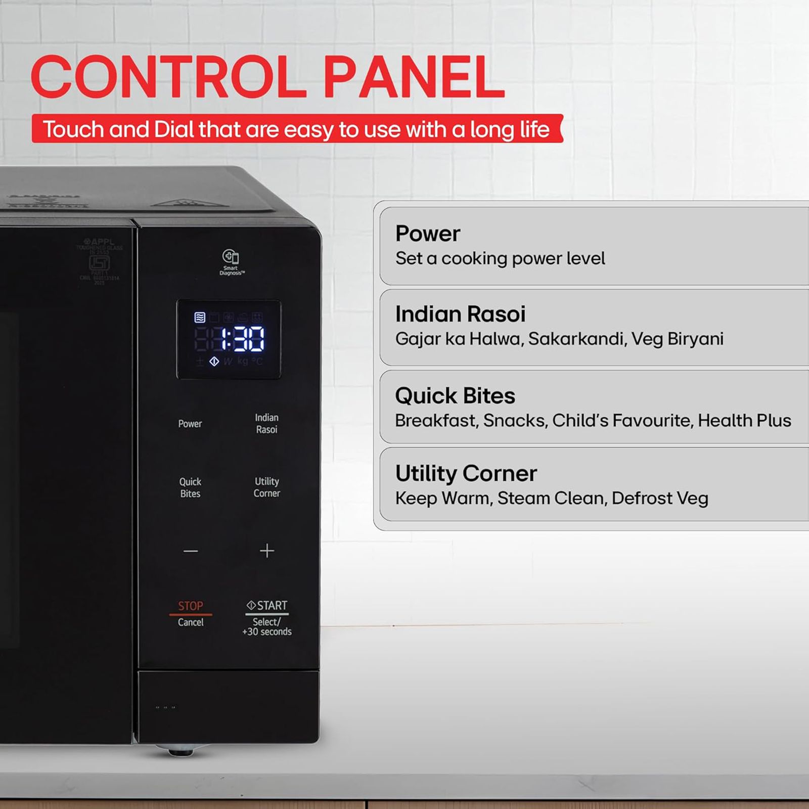 LG 30L Solo Microwave Oven with i-Wave Technology (Black)_14