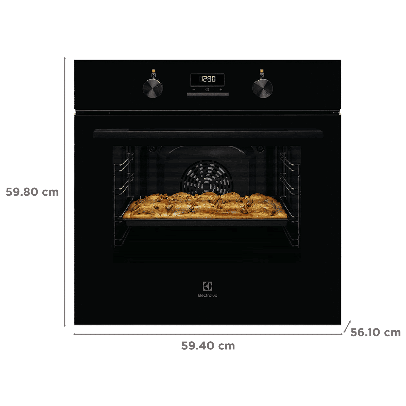 Electrolux 300 Series 65L 60cm Built-in Microwave with Grill (KOH3H00BK, Black)_2