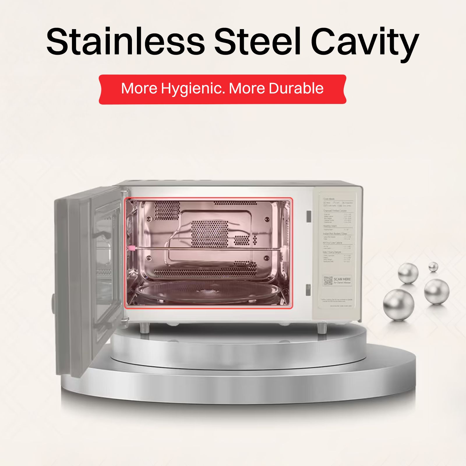 LG 28L Charcoal Convection Microwave Oven with Air Fry Technology (Black)_14