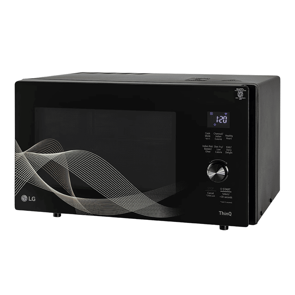 LG 28L Charcoal Convection Microwave Oven with Air Fry Technology (Black)_2