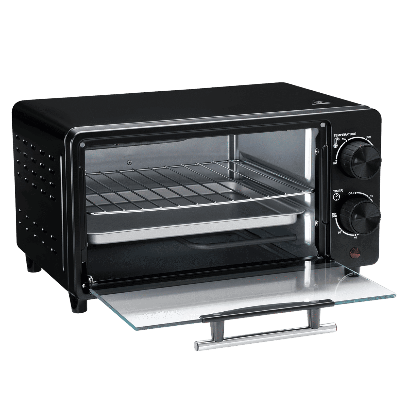 Croma AO6775 10L Oven Toaster Grill with Adjustable Thermostat (Black) Croma AO6775 10L Oven Toaster Grill with Adjustable Thermostat (Black)_6