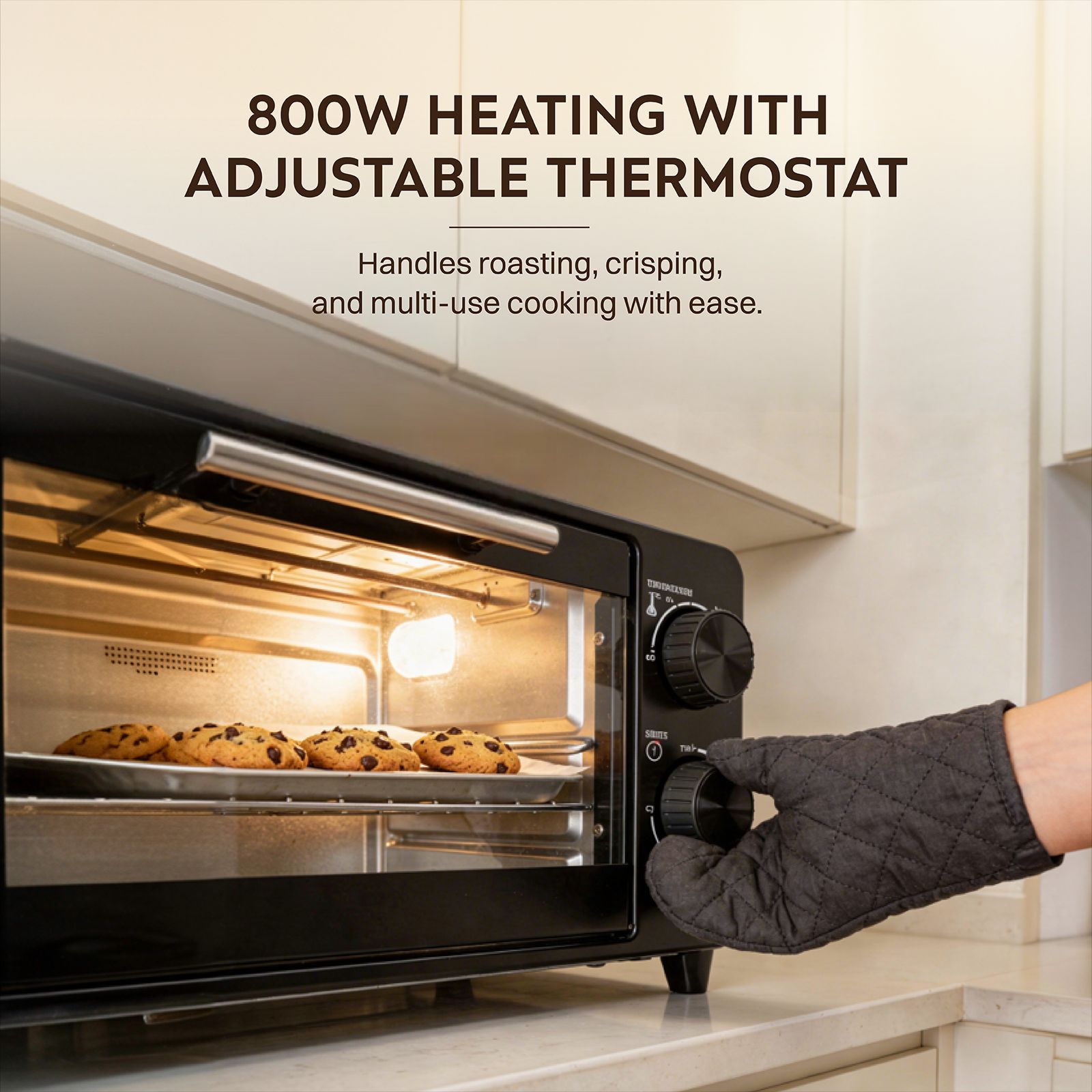 Croma AO6775 10L Oven Toaster Grill with Adjustable Thermostat (Black)_6