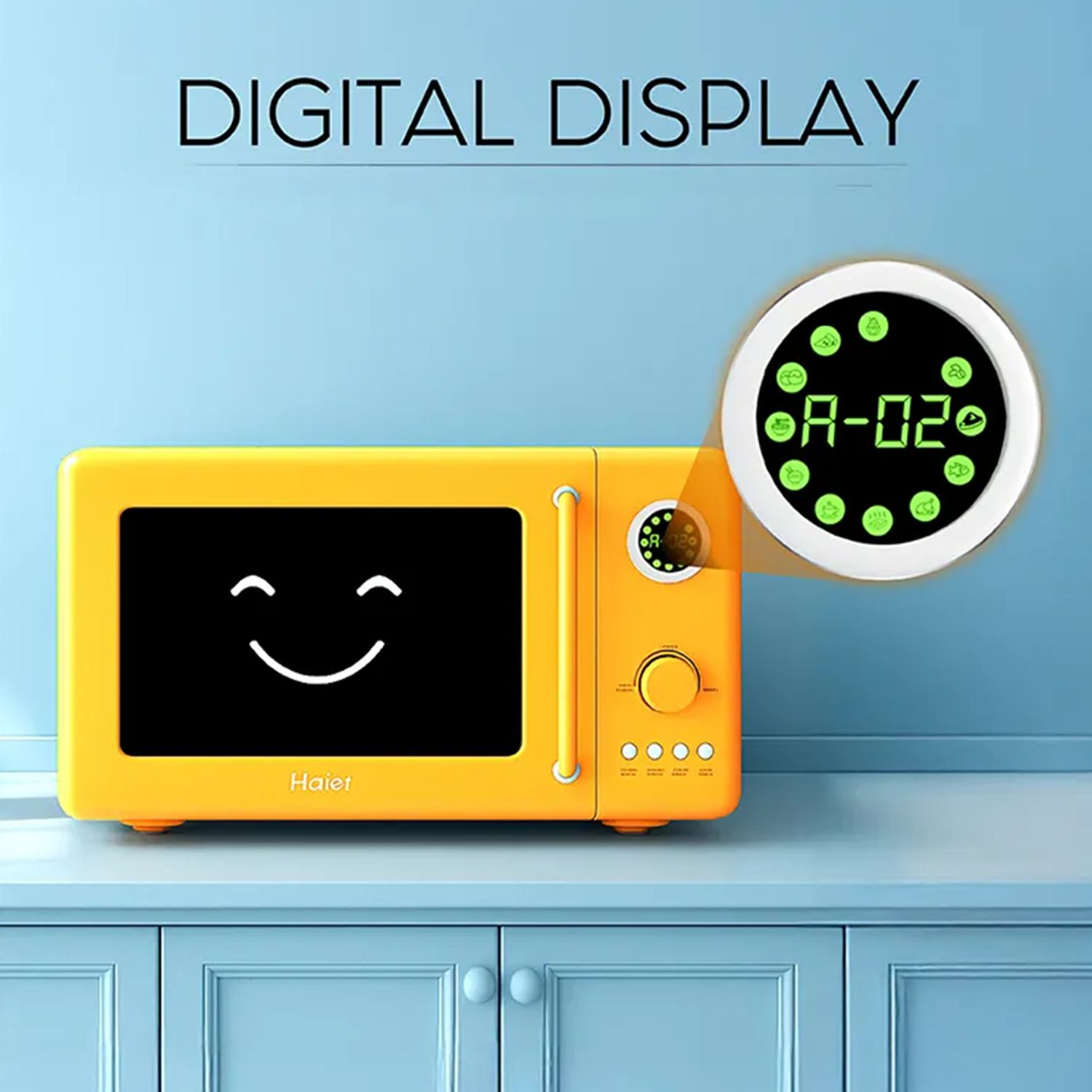 Haier Vogue 20L Solo Microwave Oven with 12 Autocook Menus (HIL20V1MBPD, Blue)_8